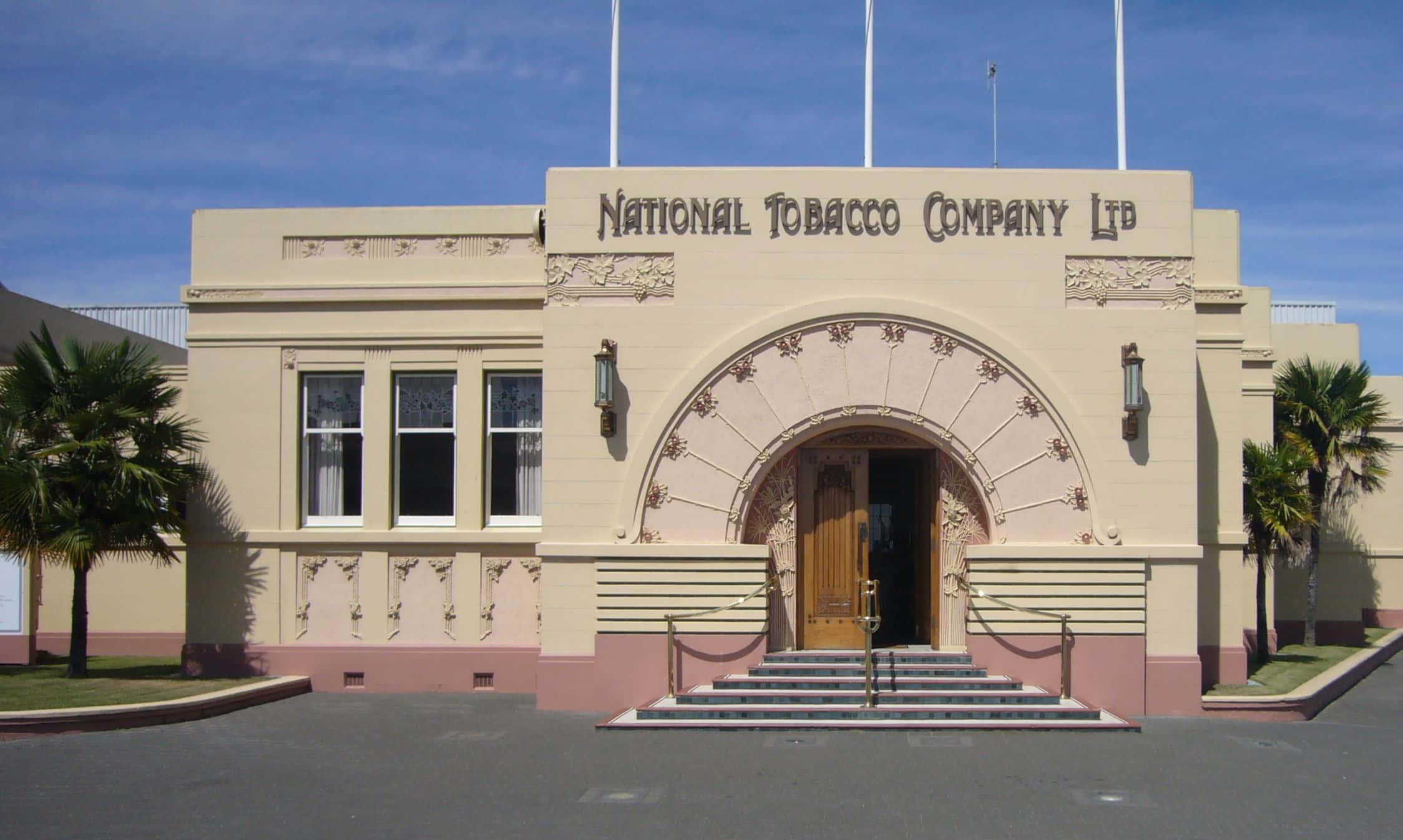 Caption: Art Deco Architectural Style In Napier, New Zealand. Wallpaper