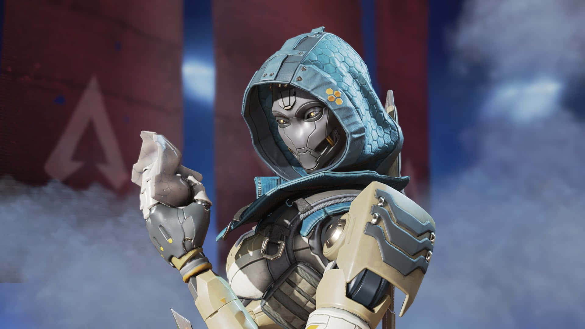 Caption: Ash From Apex Legends In Action Wallpaper