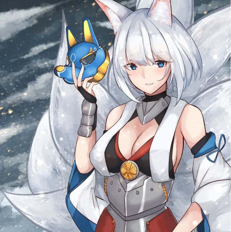 Caption: Azur Lane Kaga In Battle Mode Wallpaper