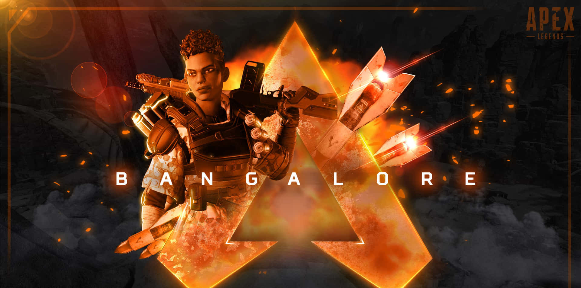 Caption: "bangalore Apex Legends - The Professional Soldier" Wallpaper