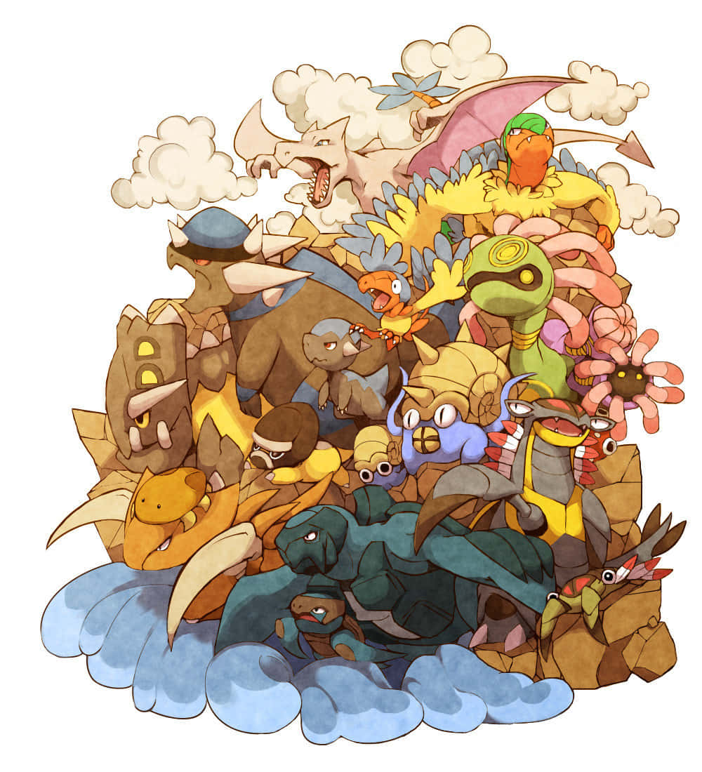Caption: Bastiodon, A Powerhouse In Pokémon Universe Wallpaper