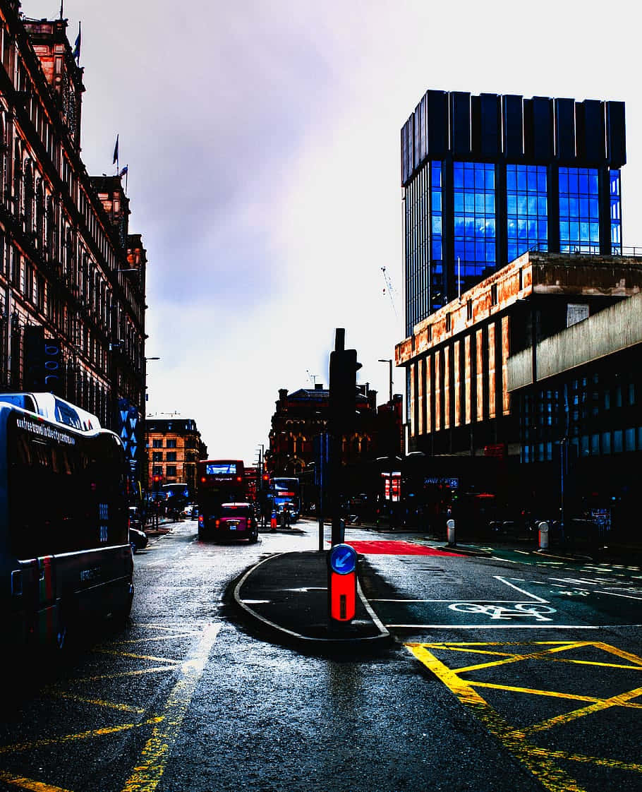 Caption: Bowler Hat Architecture In Manchester, United Kingdom Wallpaper