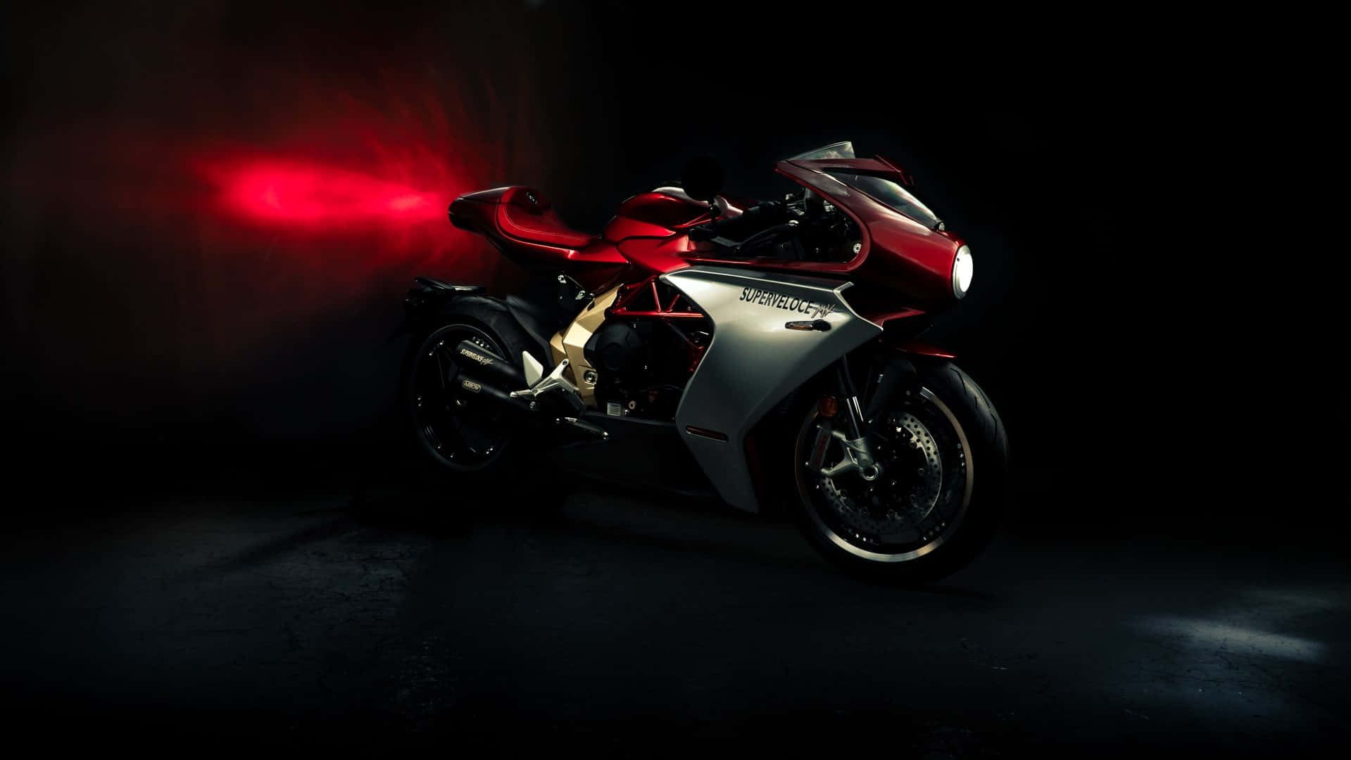 Caption: Breathtaking Power - Mv Agusta Motorcycle In Action Wallpaper
