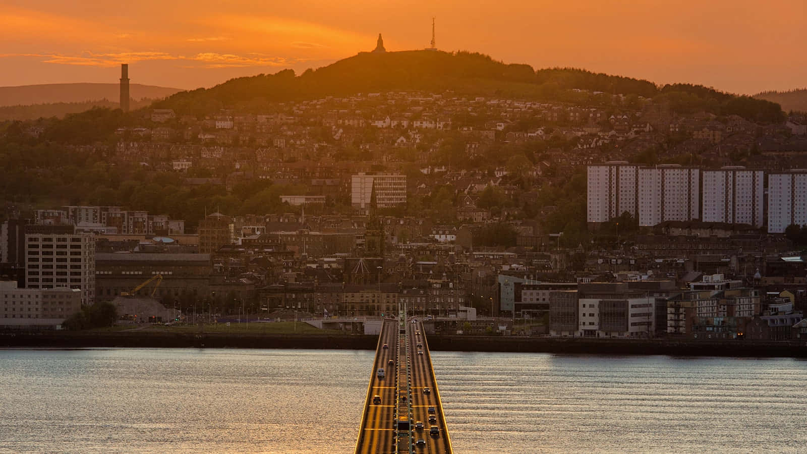 Caption: Breathtaking View Of Dundee City, United Kingdom Wallpaper