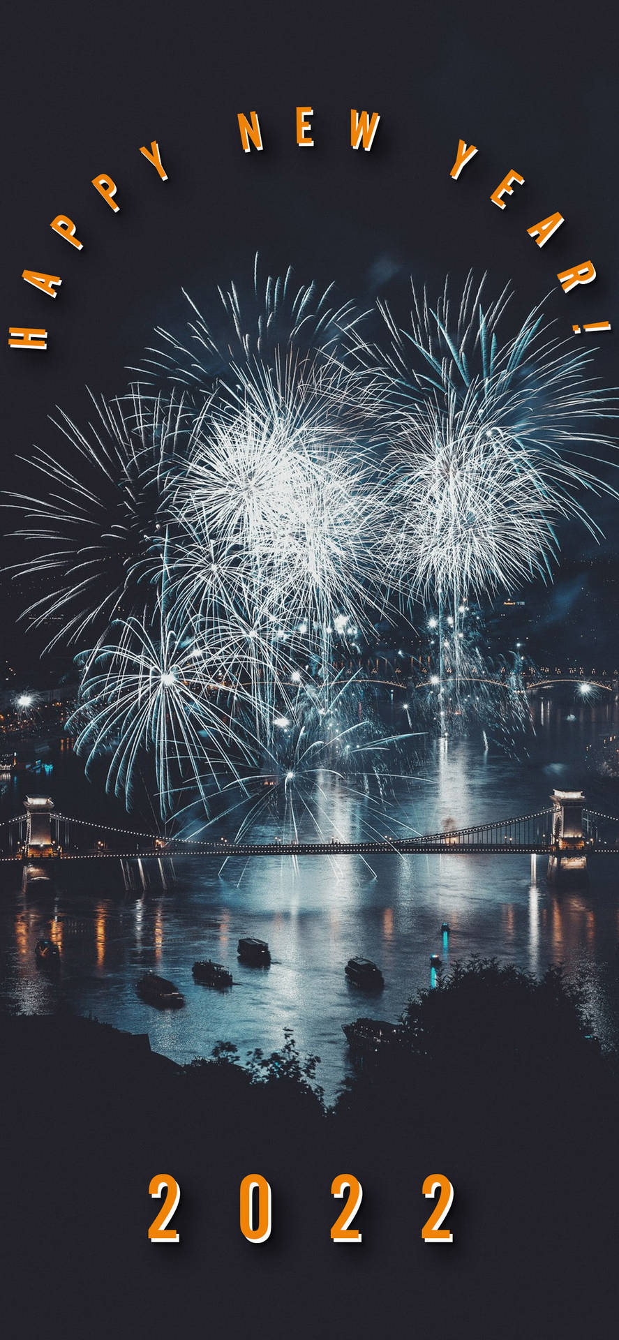 Caption: Celebratory Explosion Of Happy New Year 2022 Wallpaper