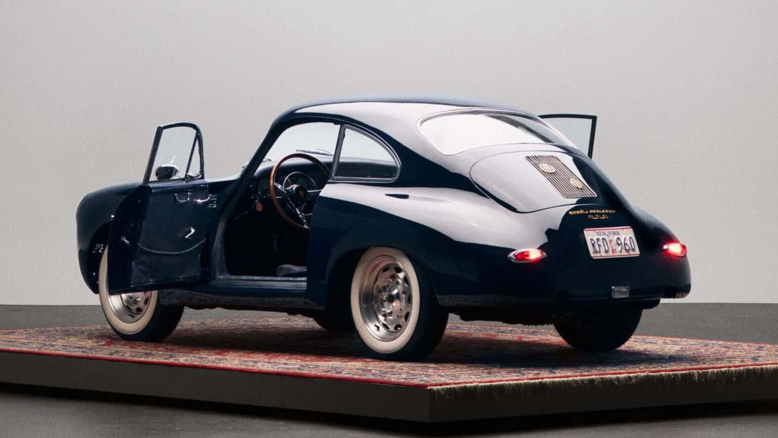 Caption: Classic Beauty - A Pristine Porsche 356 Wallpaper