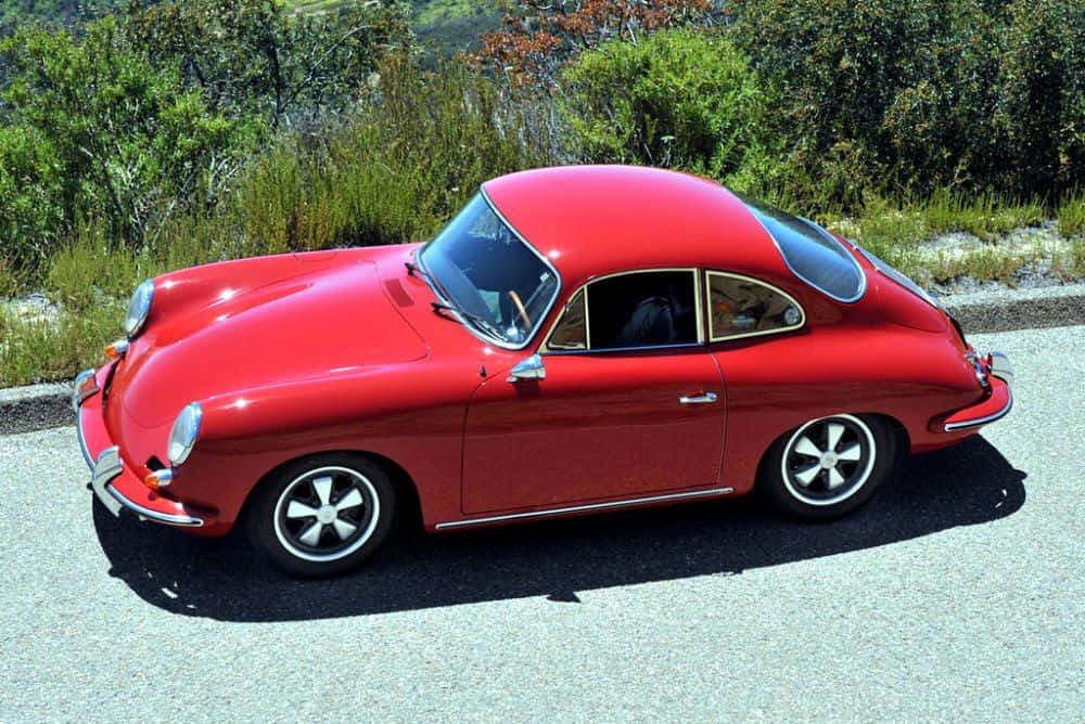 Caption: Classic Elegance: Vintage Porsche 356 Wallpaper