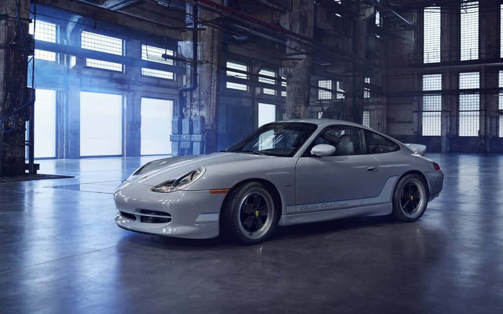 Bildetekst: Klassisk Porsche 996 I Full Prakt Bakgrunnsbildet