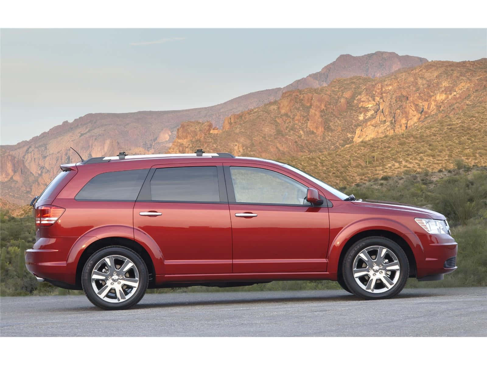 Caption: Conquering Terrain With Dodge Journey Wallpaper