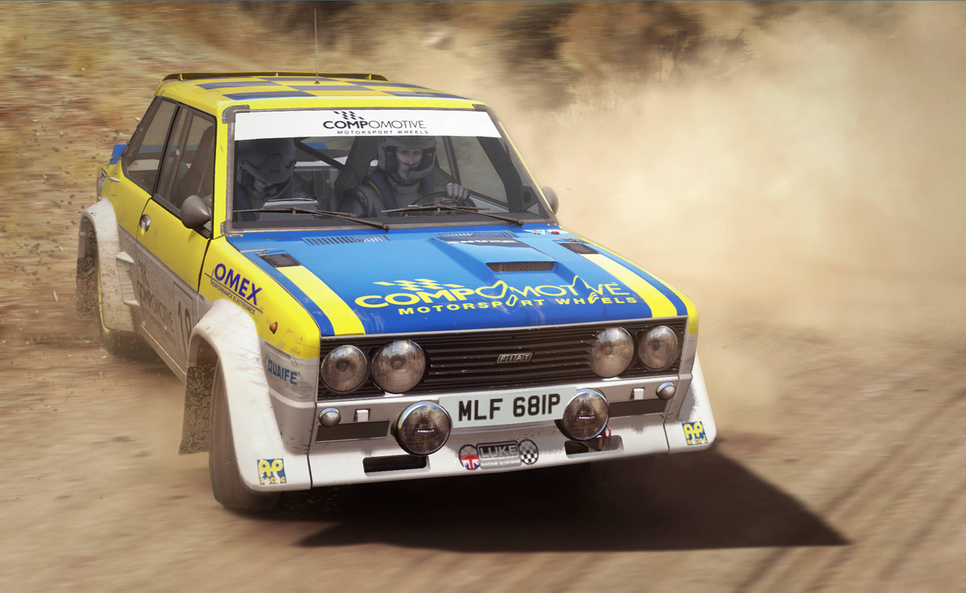 Caption: Dazzling Drive - A Dirt Rally Racing Event In Full Swing. Wallpaper