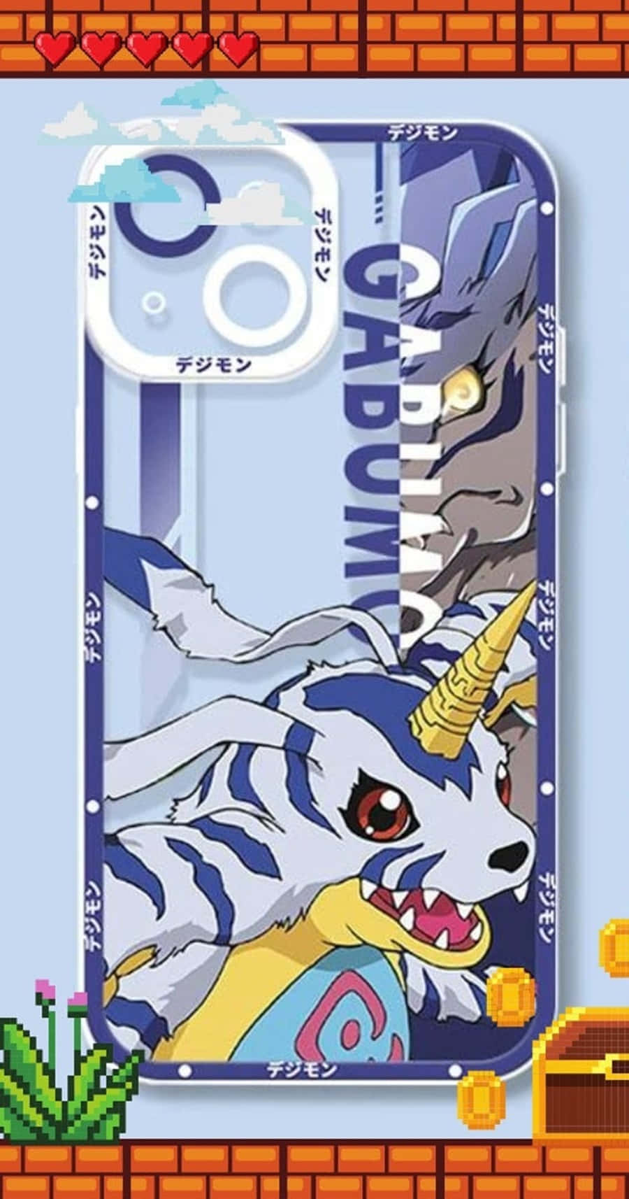 Caption: Digital Friend Gabumon Evolves - Digimon Adventure Scene Wallpaper