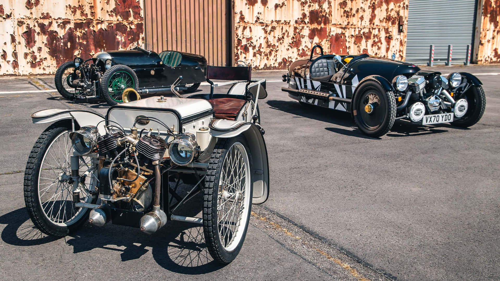 Caption: Distinct Charm Of A Morgan 3 Wheeler Wallpaper