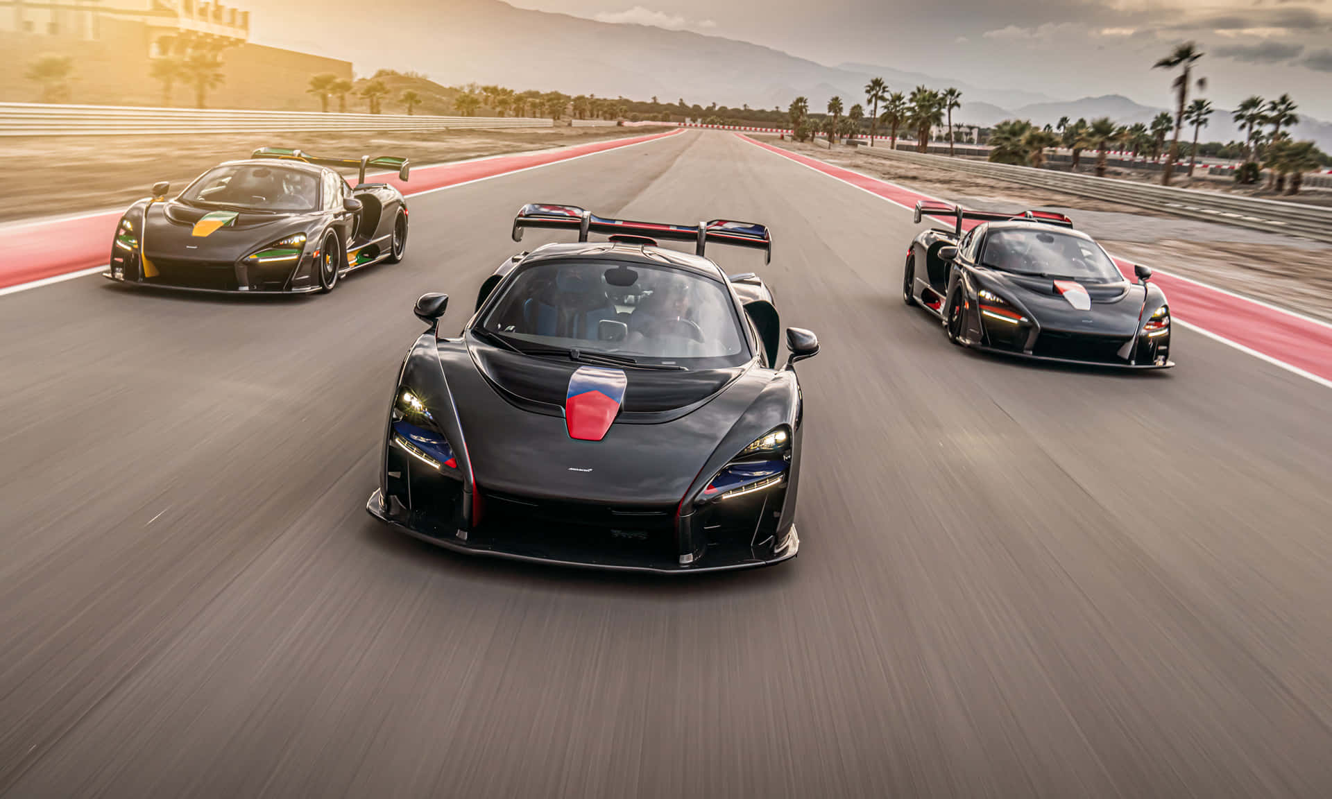 Caption: Elite Performance - Mclaren Senna On The Run Wallpaper