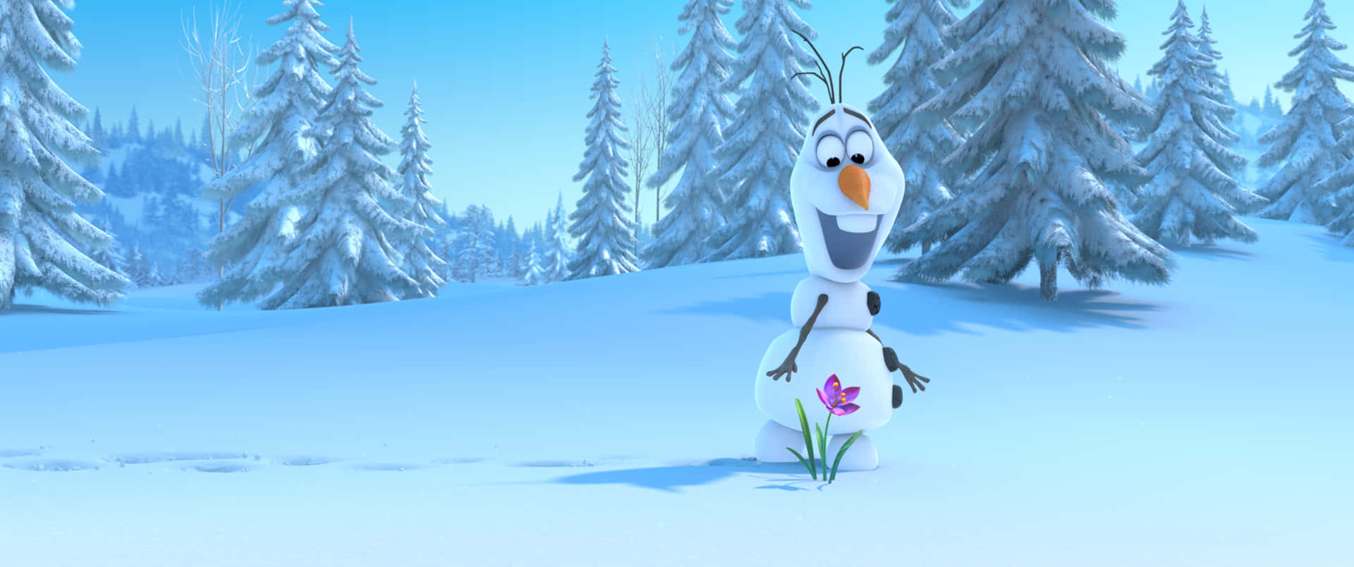 Caption: Enchanting Winter Landscape In Disney's Frozen