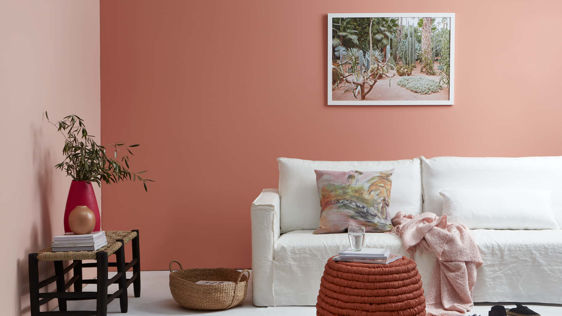 Caption: Engrossing Pink Landscape Zoom Background