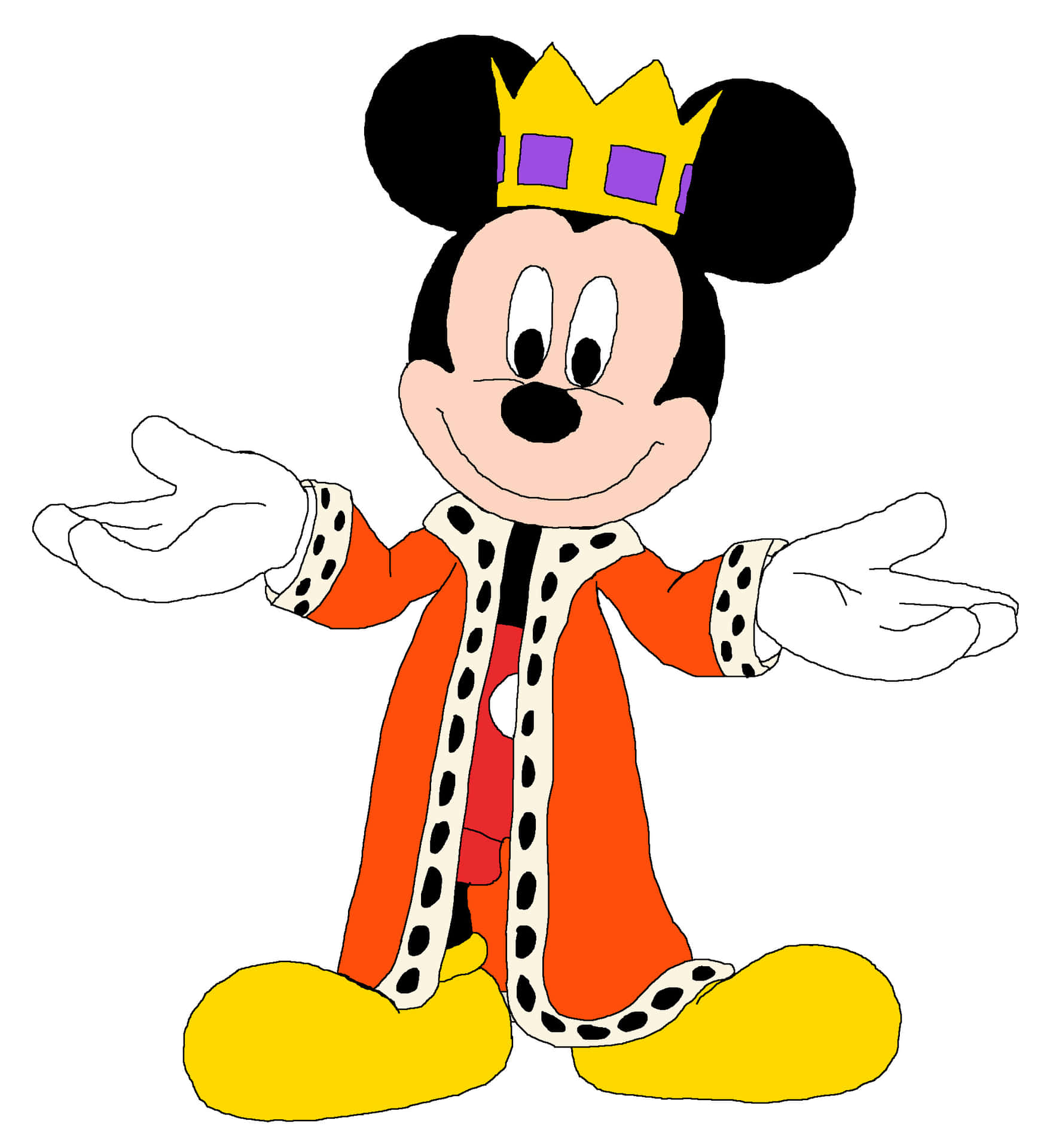 Caption: Enthusiastic Mickey Mouse At Clubhouse