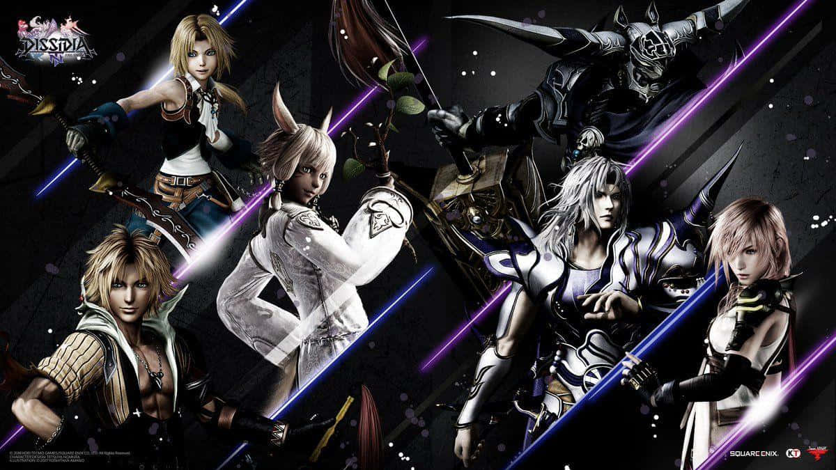 Caption: Epic Battle In Final Fantasy Dissidia Wallpaper