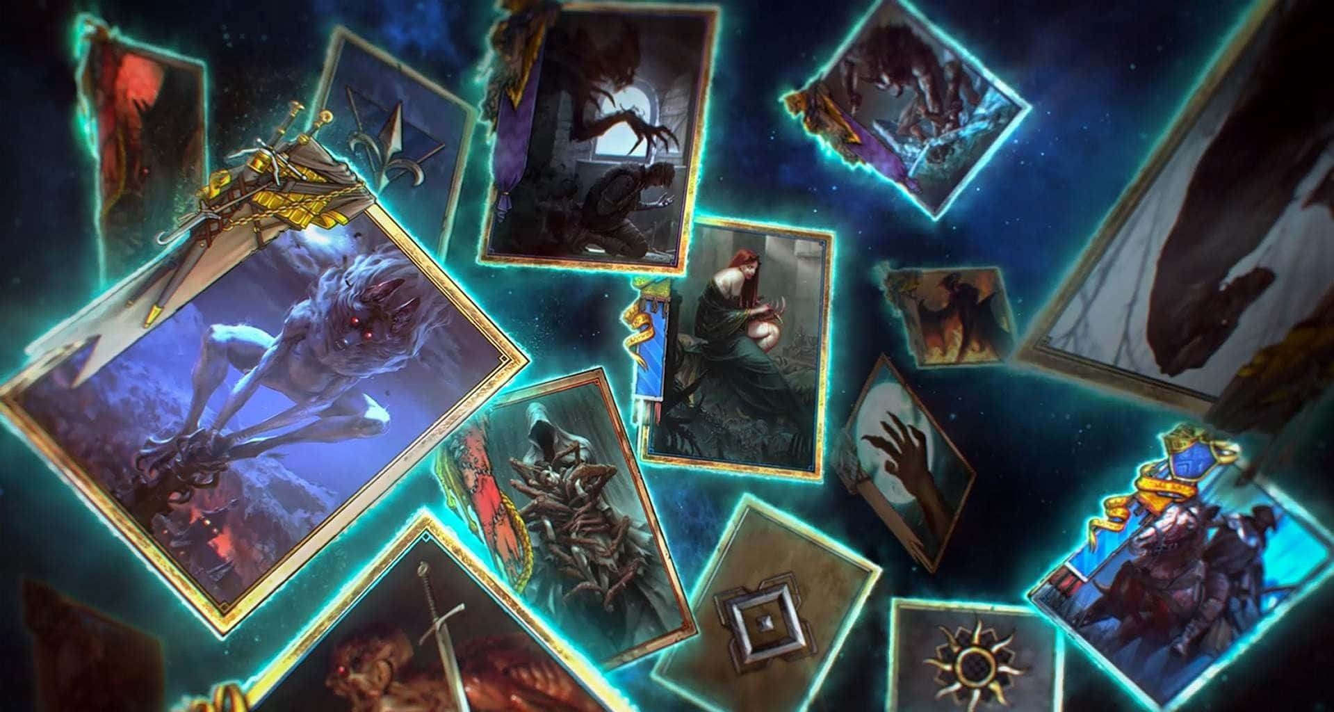 Caption: Epic Battle Scene In Gwent: The Witcher Card Game Wallpaper