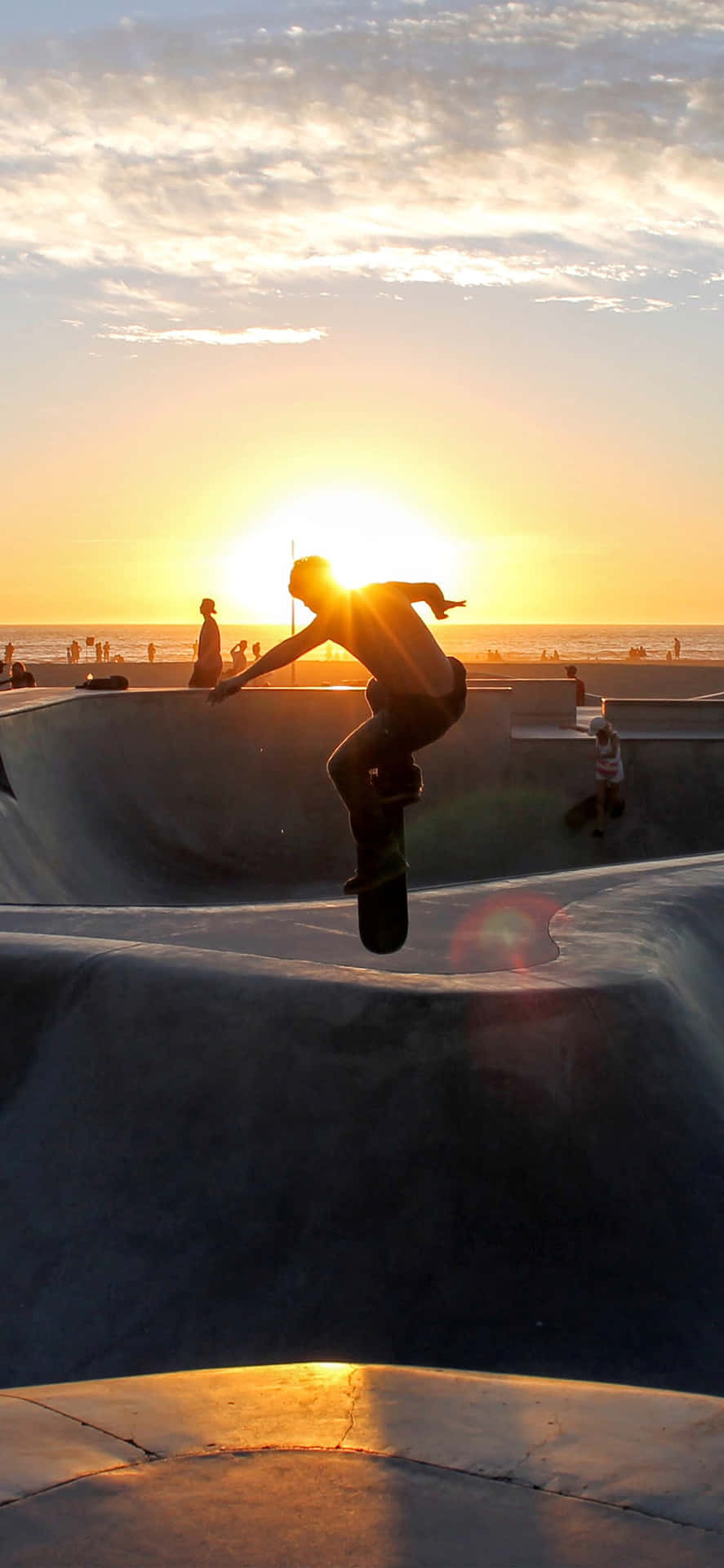 Caption: Epic Skateboard Jump In Skate Park