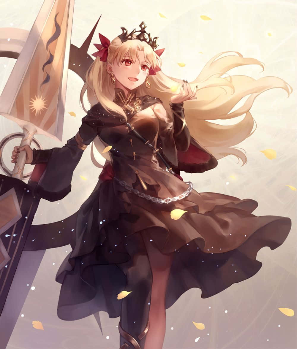 Caption: Ereshkigal, The Queen Of The Underworld In Fate Grand Order Wallpaper