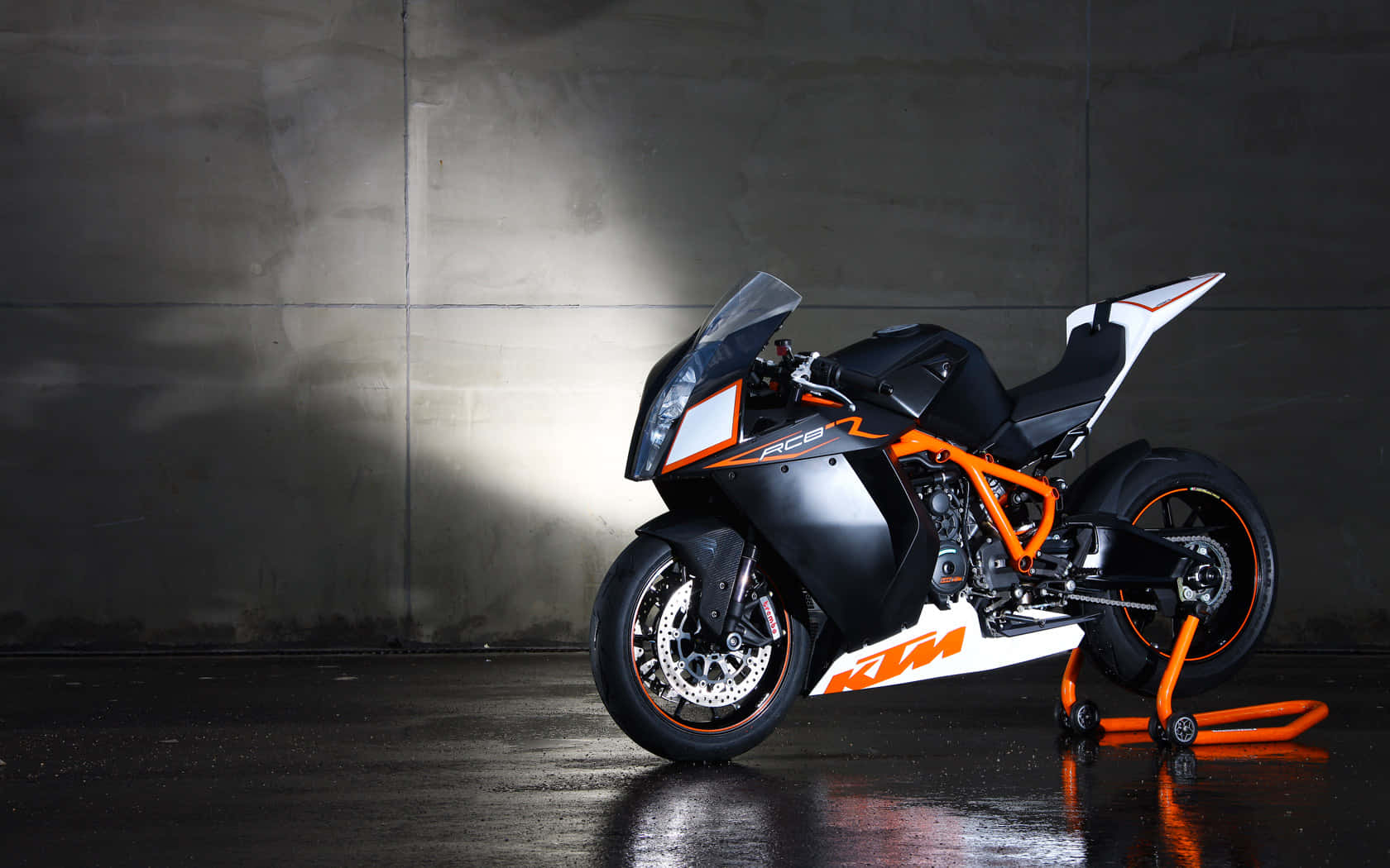 Caption: Exhilarating Ride - Ktm Adventure Motorcycle On An Open Road Wallpaper