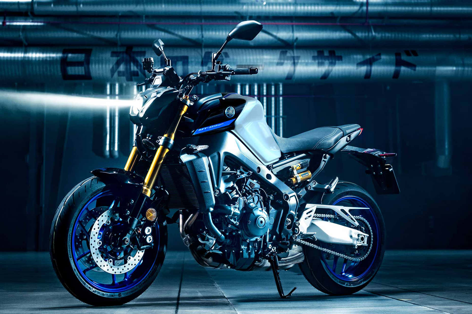 Caption: Exquisite Yamaha Motorcycle In Action Wallpaper