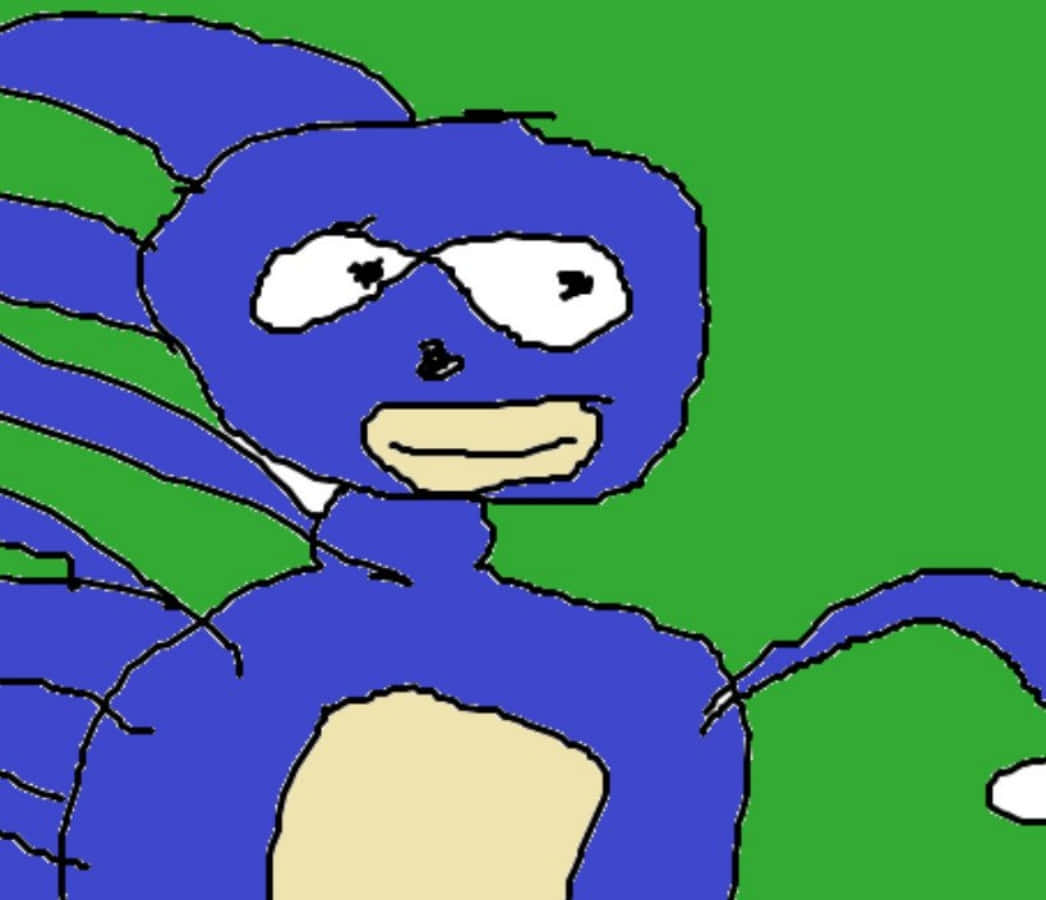 Caption: "fast-paced Action With Sanic, The Internet's Favourite Game Parody" Wallpaper