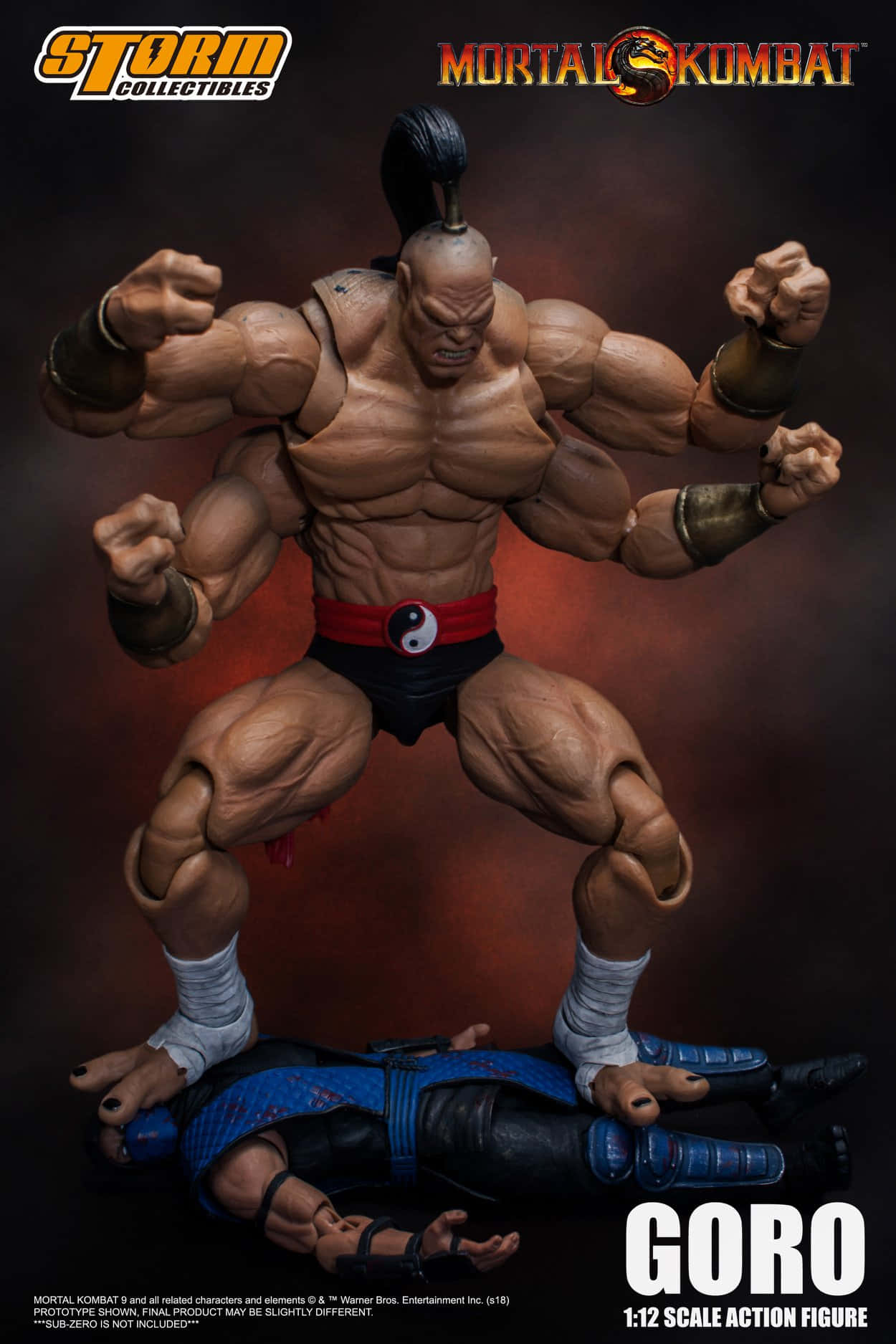 Caption: Fearless Goro - The Prince Of Pain In Mortal Kombat Wallpaper