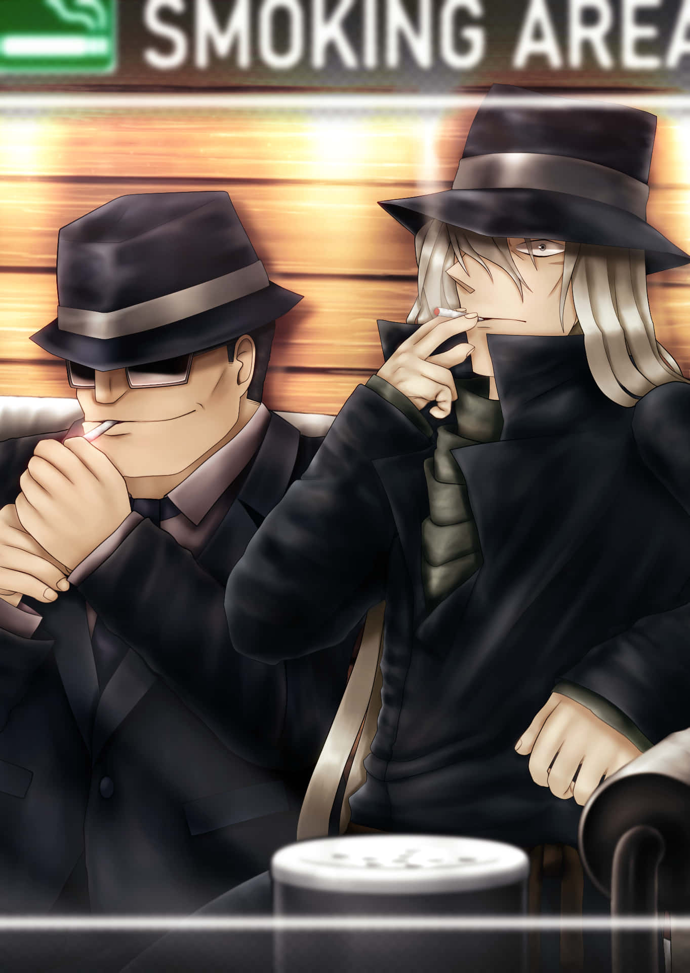 Caption: Gin, The Mysterious Syndicate Agent From Detective Conan Wallpaper