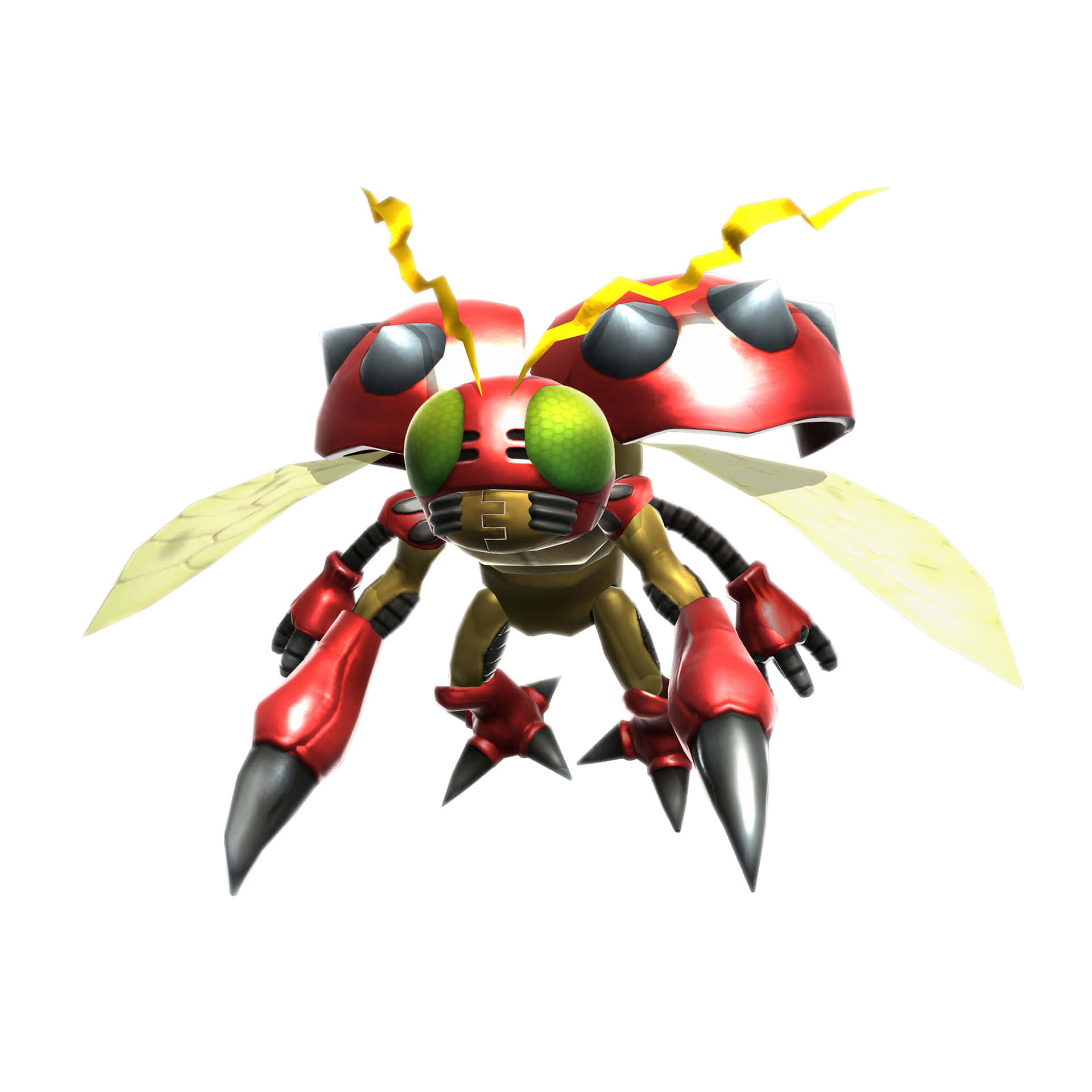 Caption: Iconic Digimon Character, Tentomon In Action Wallpaper