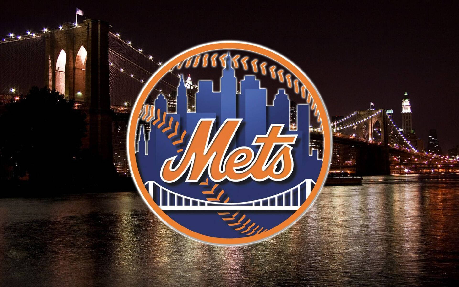 Caption: Iconic Image Of New York Mets Player In Action Wallpaper