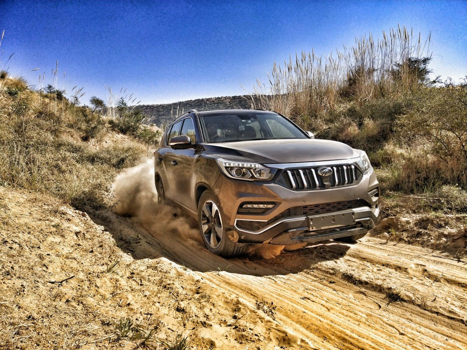 Caption: Impressive Mahindra Alturas G4 In Action Wallpaper