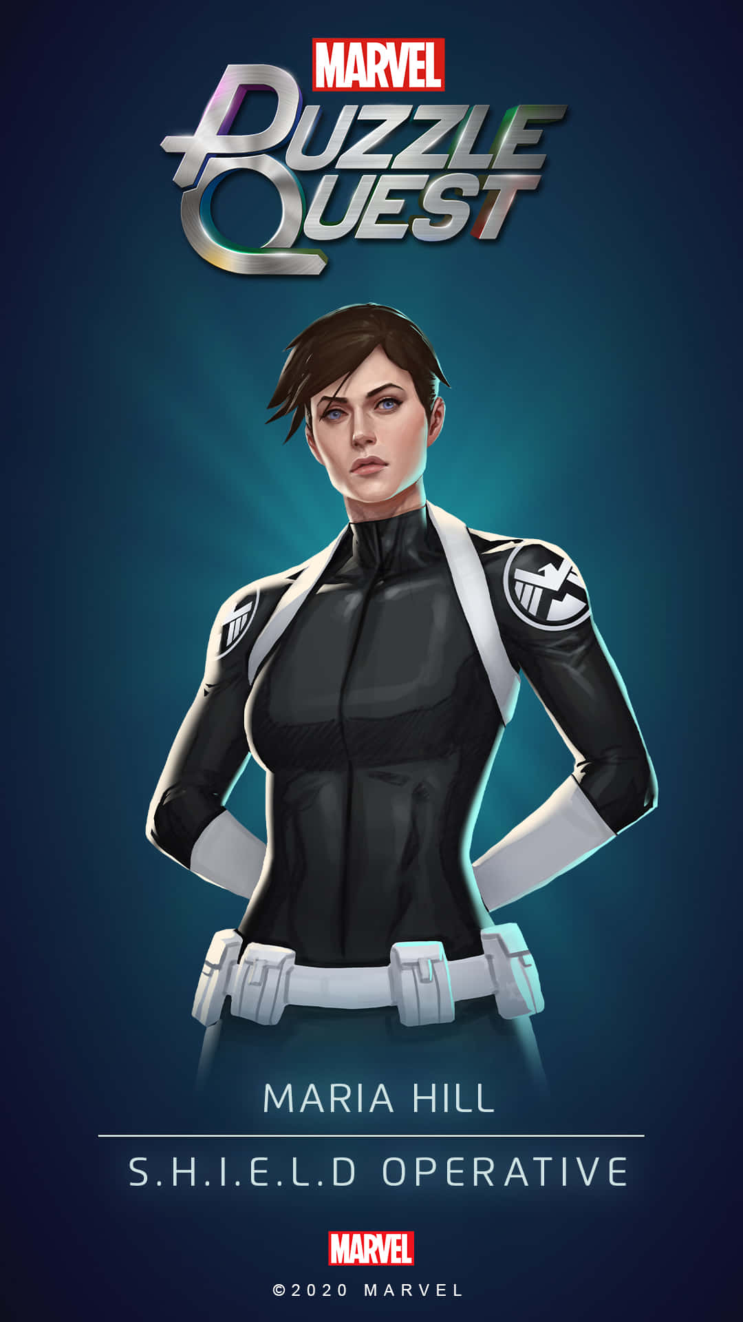 Caption: Intriguing Maria Hill In Action Wallpaper