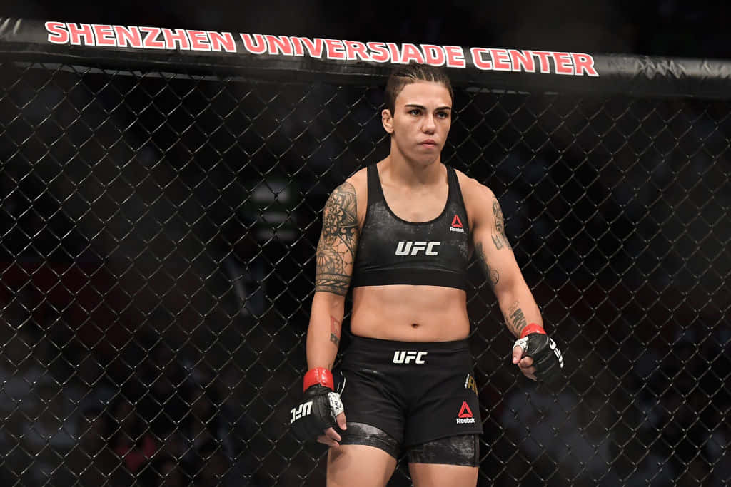Caption: Jéssica Andrade Unbeatable In The Octagon Wallpaper