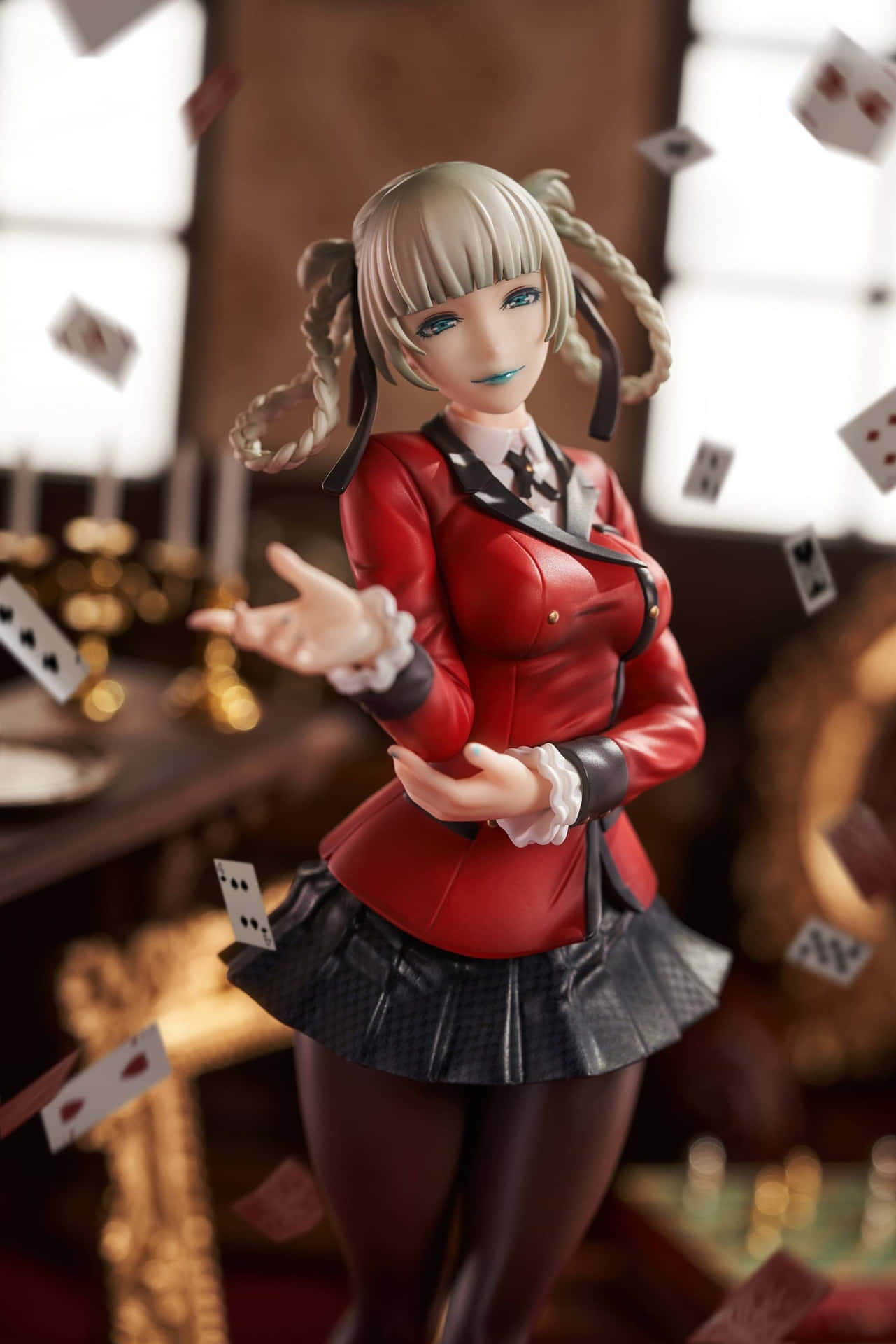 Caption: Kirari Momobami: The Unpredictable Antagonist Of Kakegurui Wallpaper