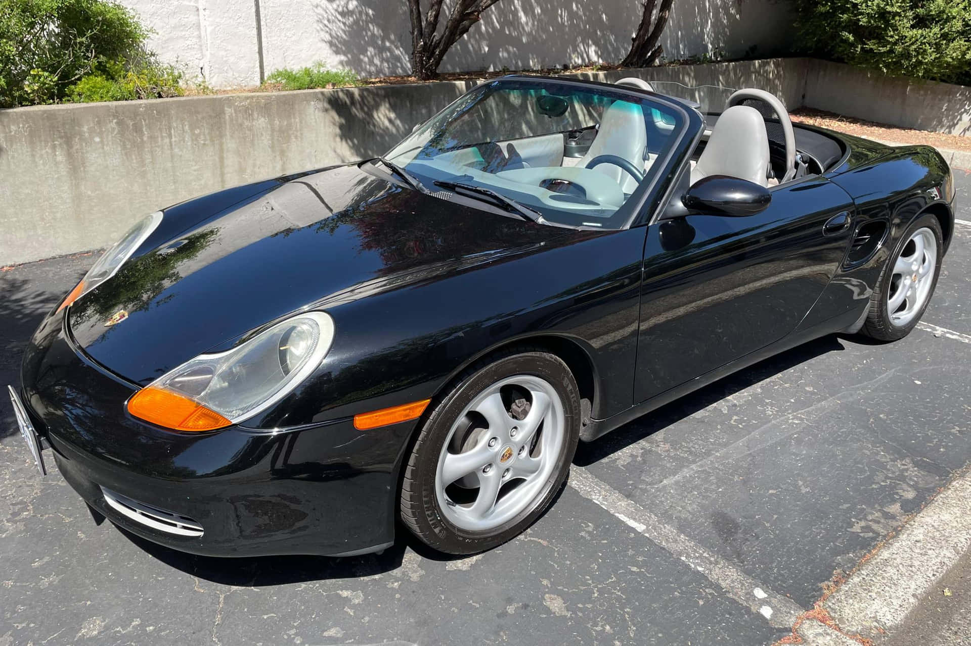 Caption: Luxurious Porsche Boxster In Silver Wallpaper