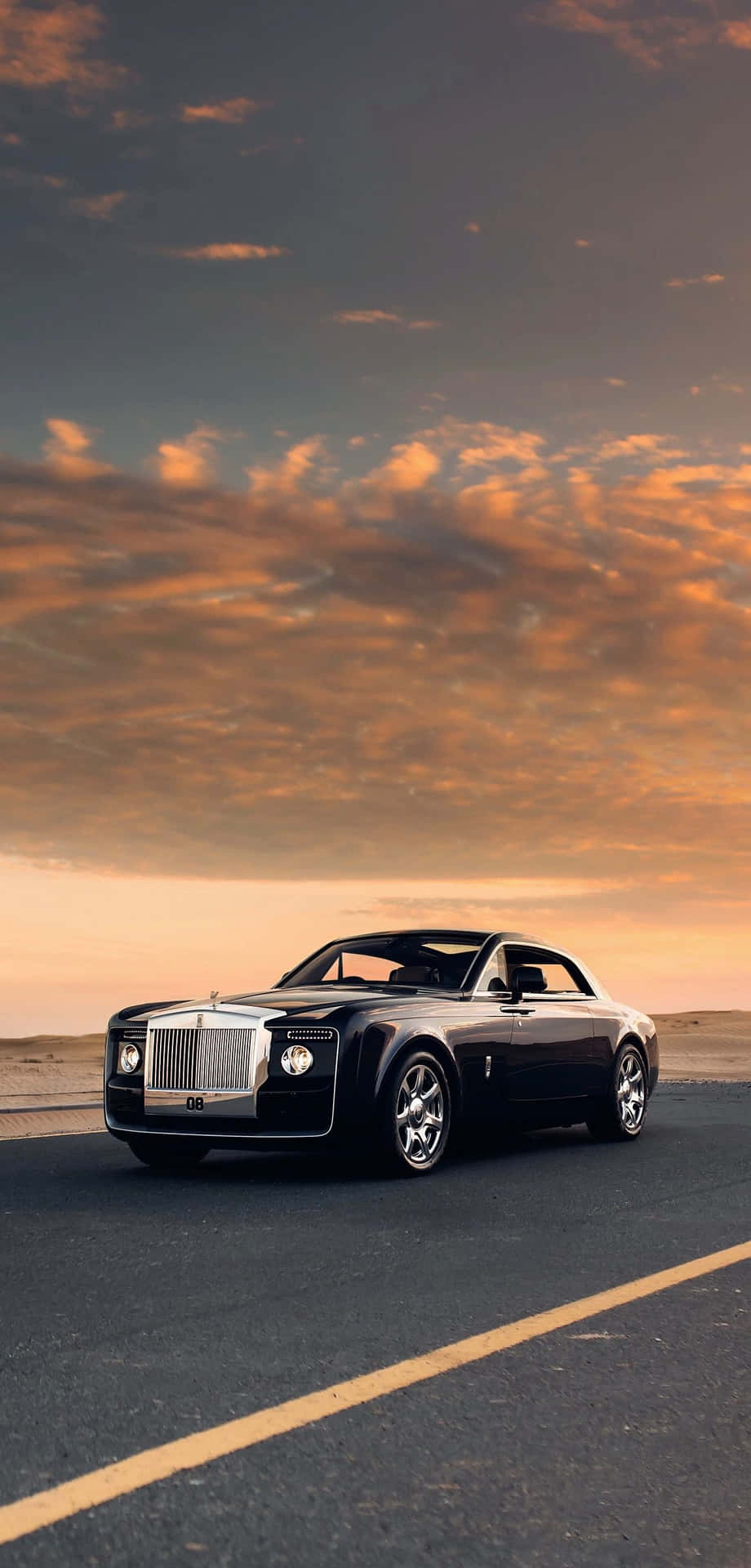 Caption: Luxurious Rolls Royce Sweptail Wallpaper