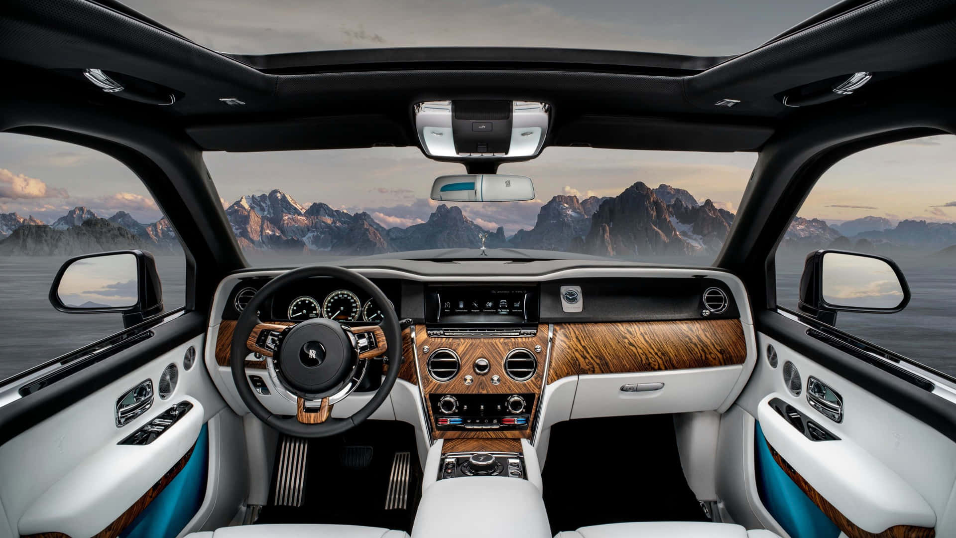 Caption: Luxury Redefined With Rolls Royce Cullinan Wallpaper