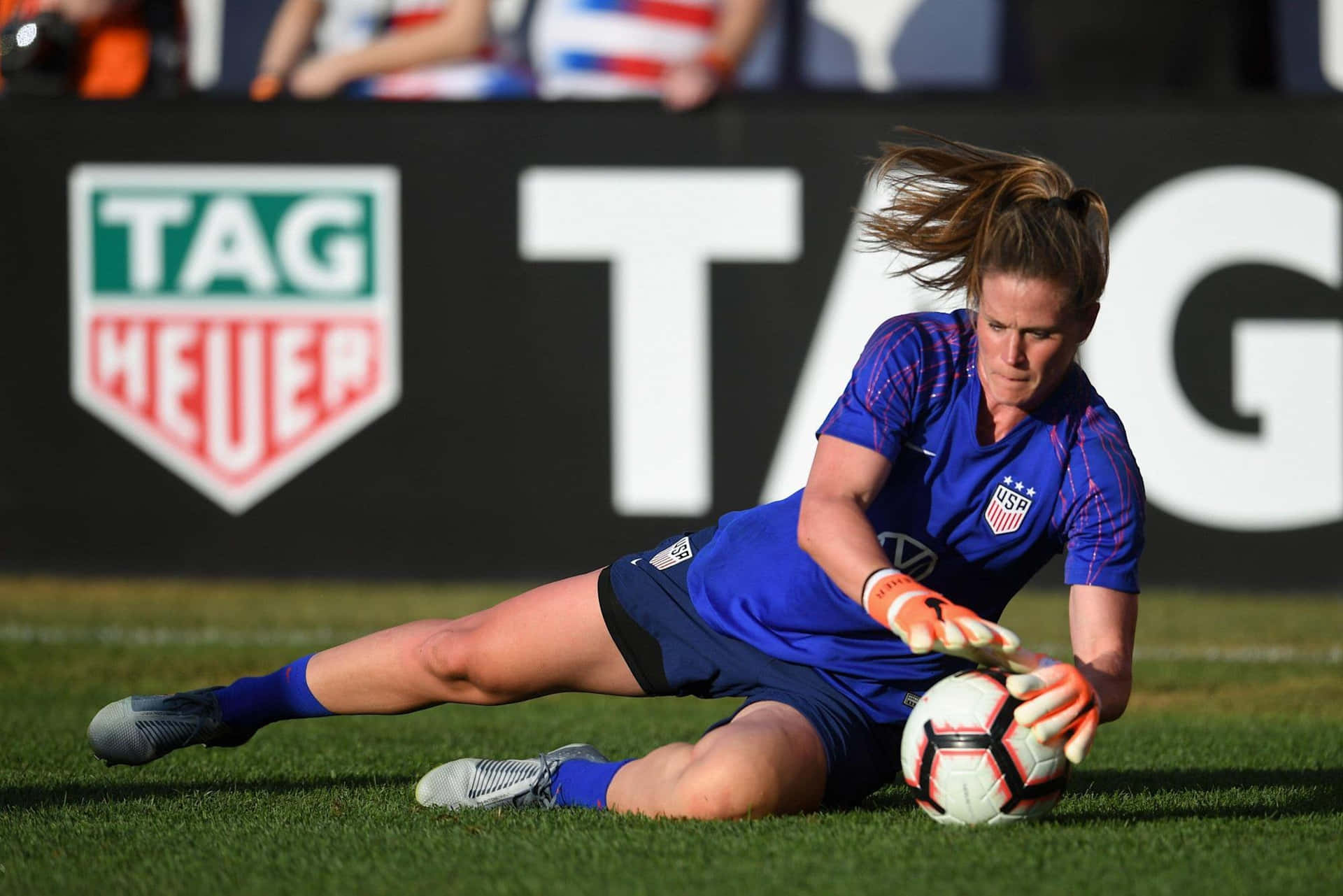 Caption: Magnificent Save By Alyssa Naeher Wallpaper