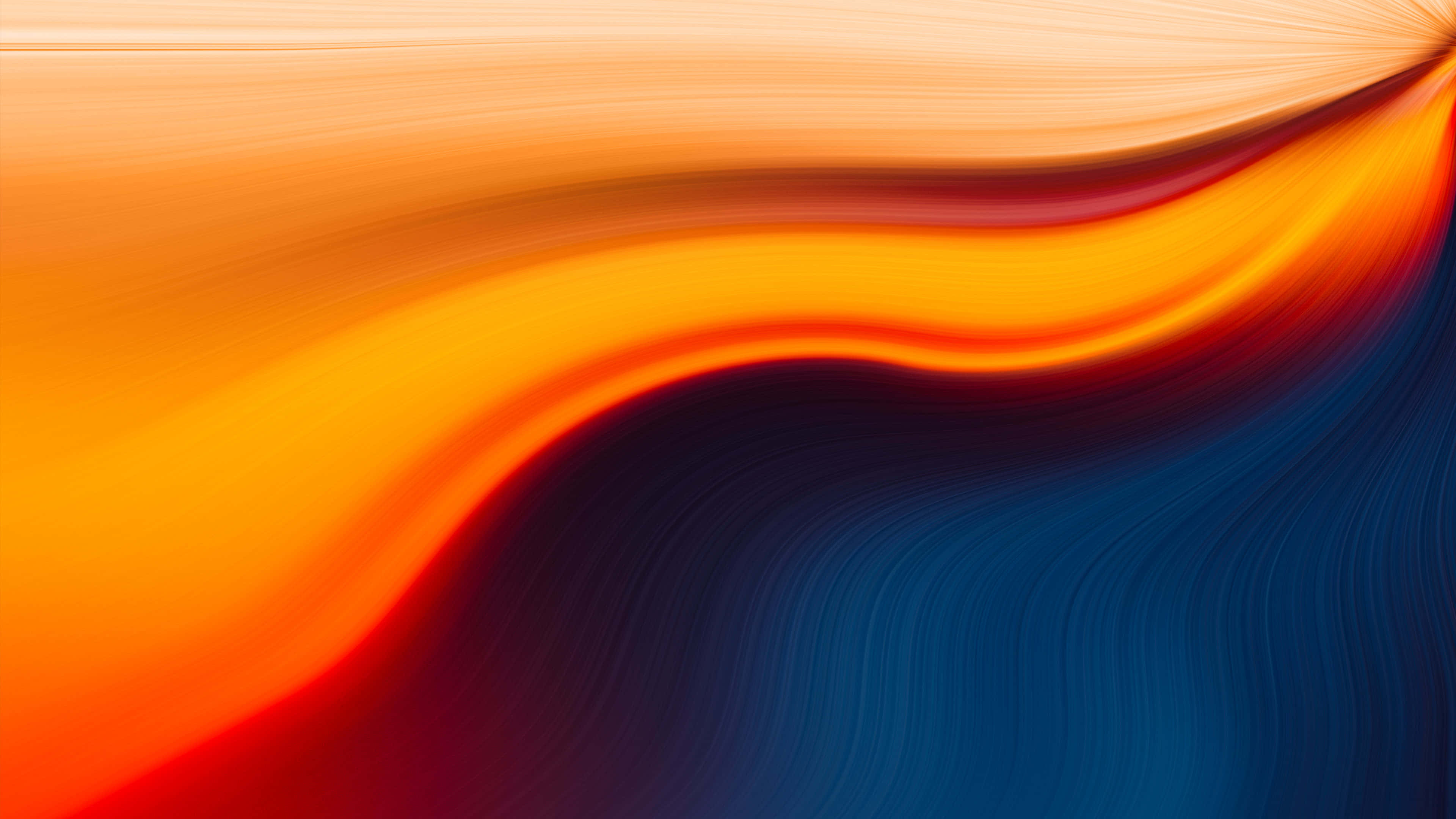 Caption: Majestic 4k Abstract Waves Artwork Wallpaper
