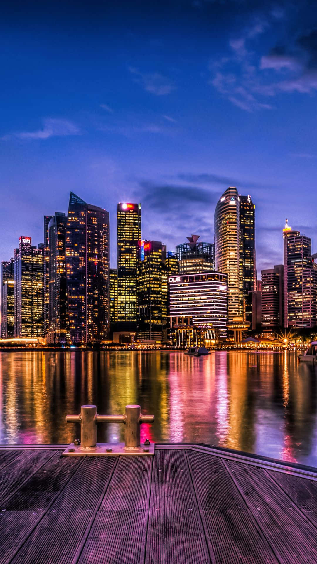 Caption: Majestic Beauty Of Singapore Skyline
