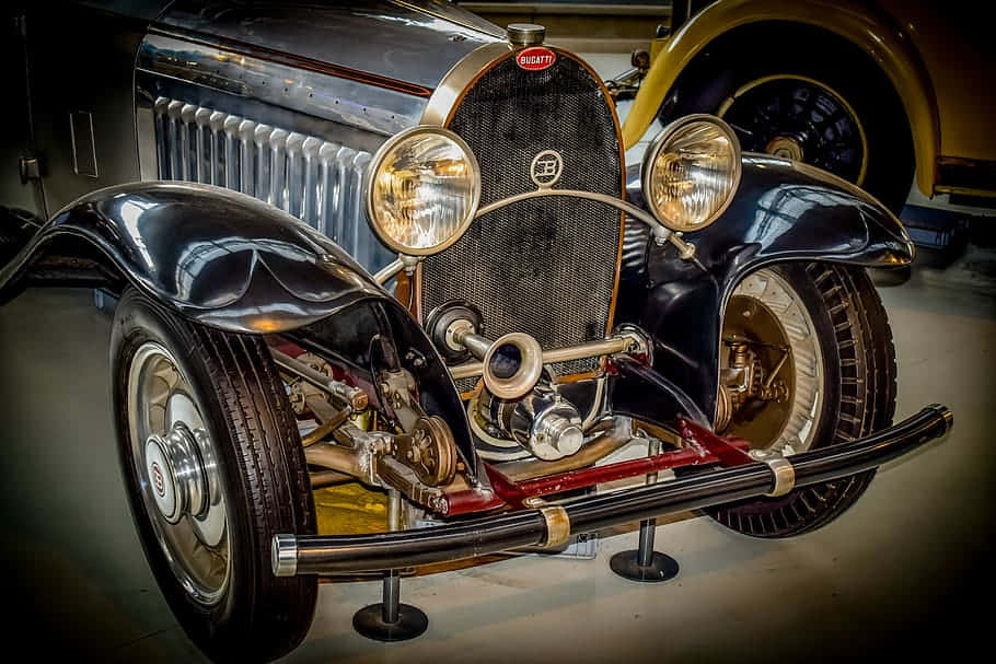 Caption: Majestic Beauty Of Vintage Bugatti Wallpaper