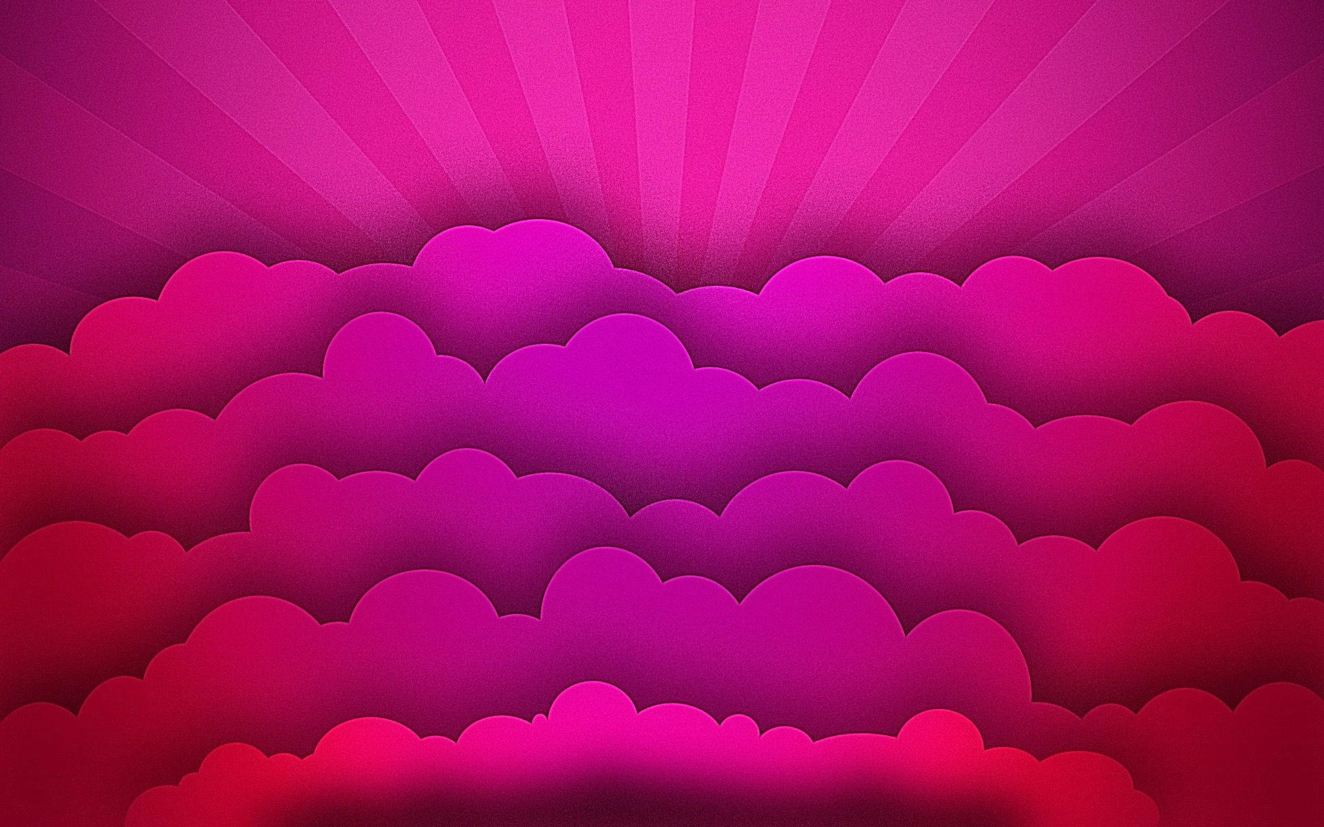 Caption: Majestic Pink Clouds At Dawn Wallpaper