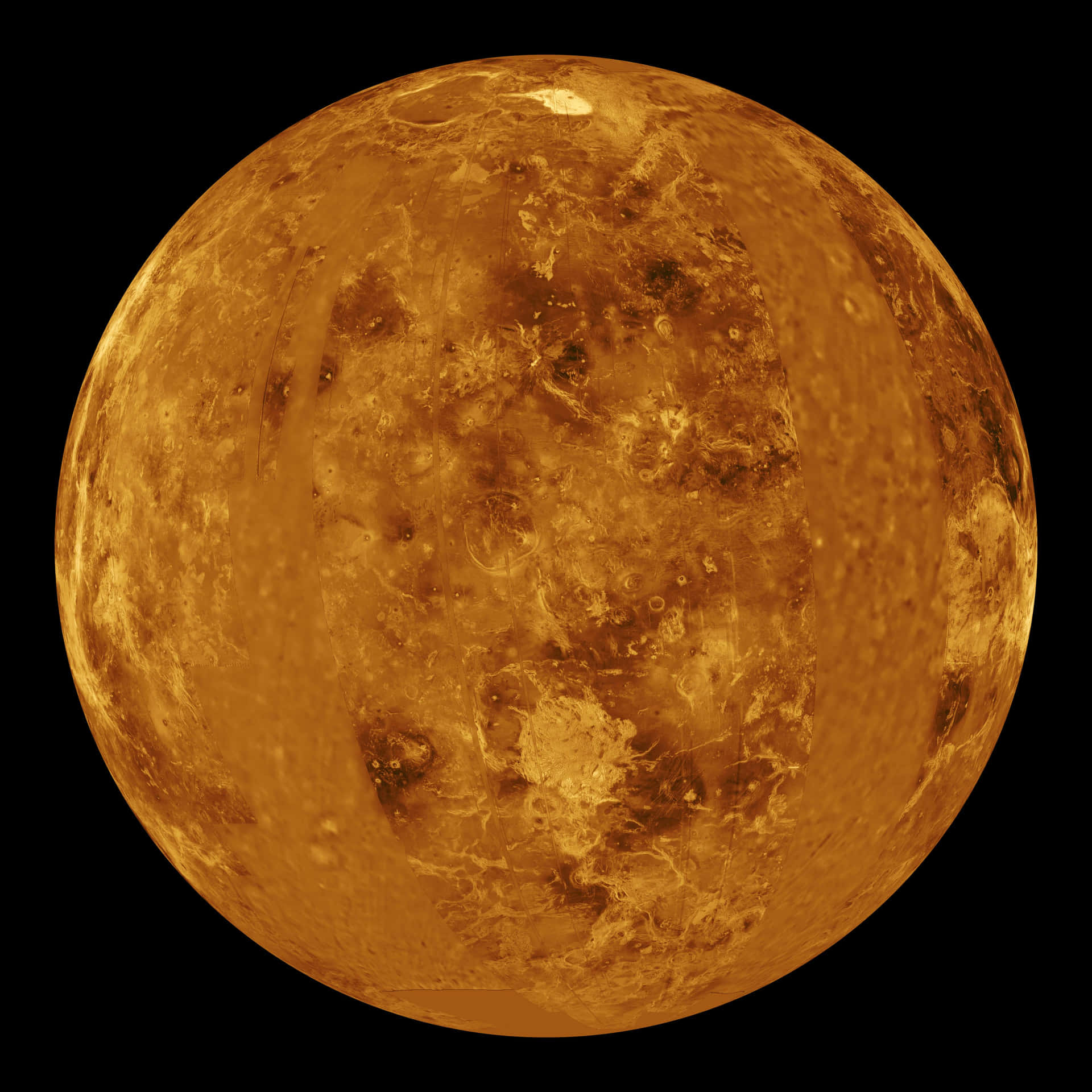 Caption: Majestic Venus Illuminated In Space