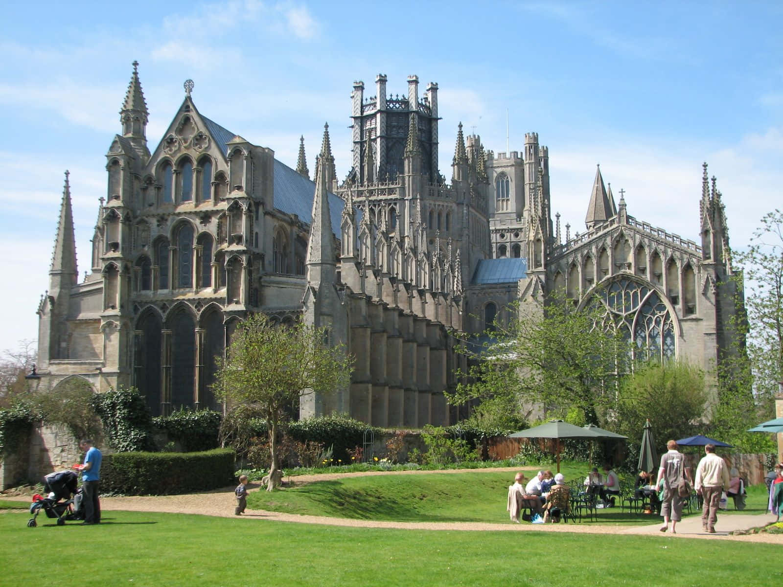 Caption: Majestic View Of Ely Cathedral, Ely, United Kingdom Wallpaper
