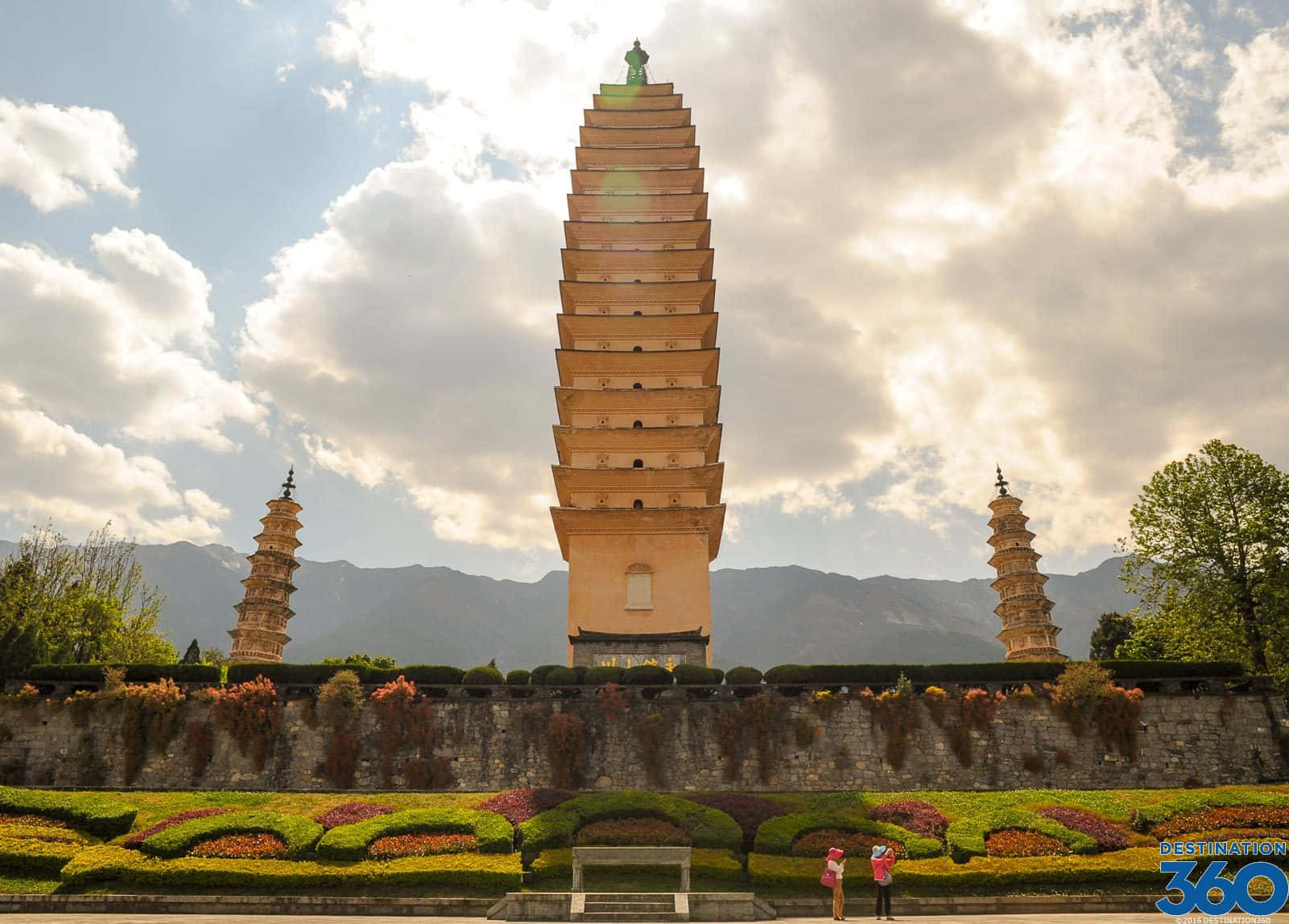 Caption: Majestic View Of The Three Pagodas Wallpaper