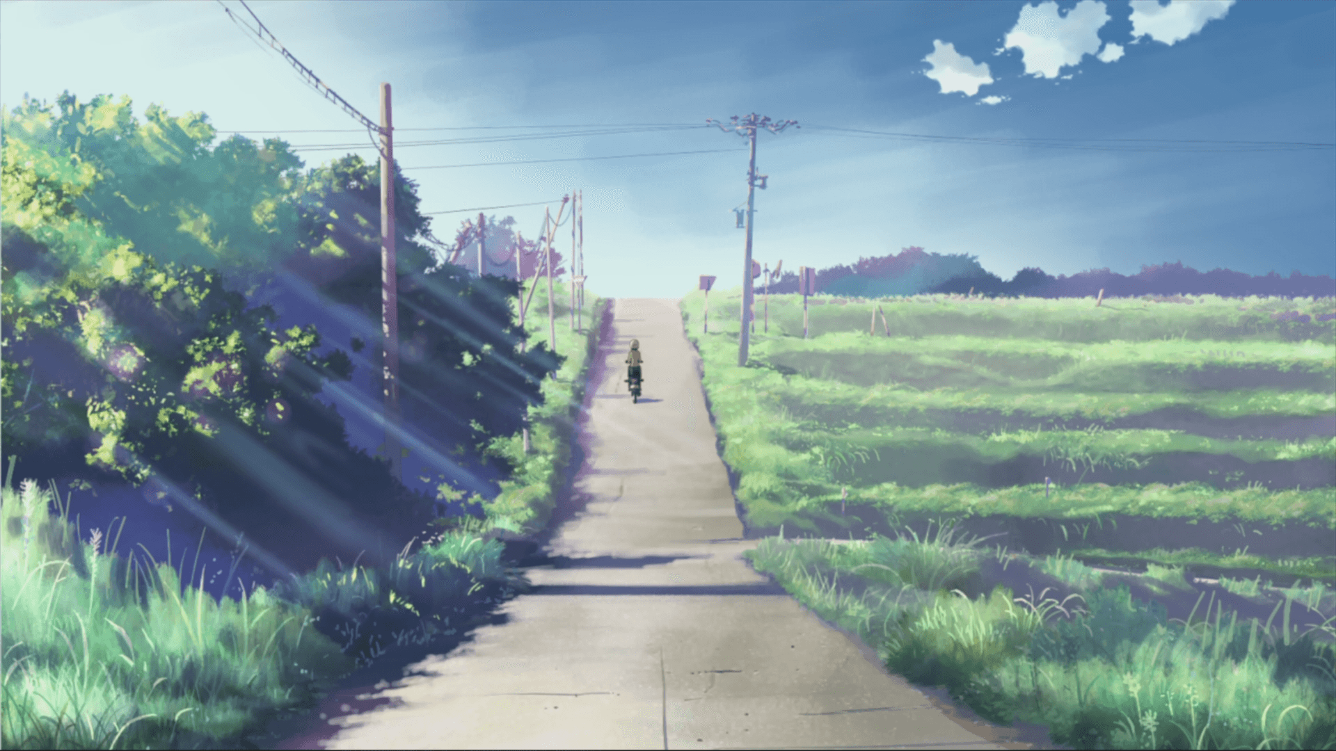 Caption: Makoto Shinkai Inspired Landscape Art