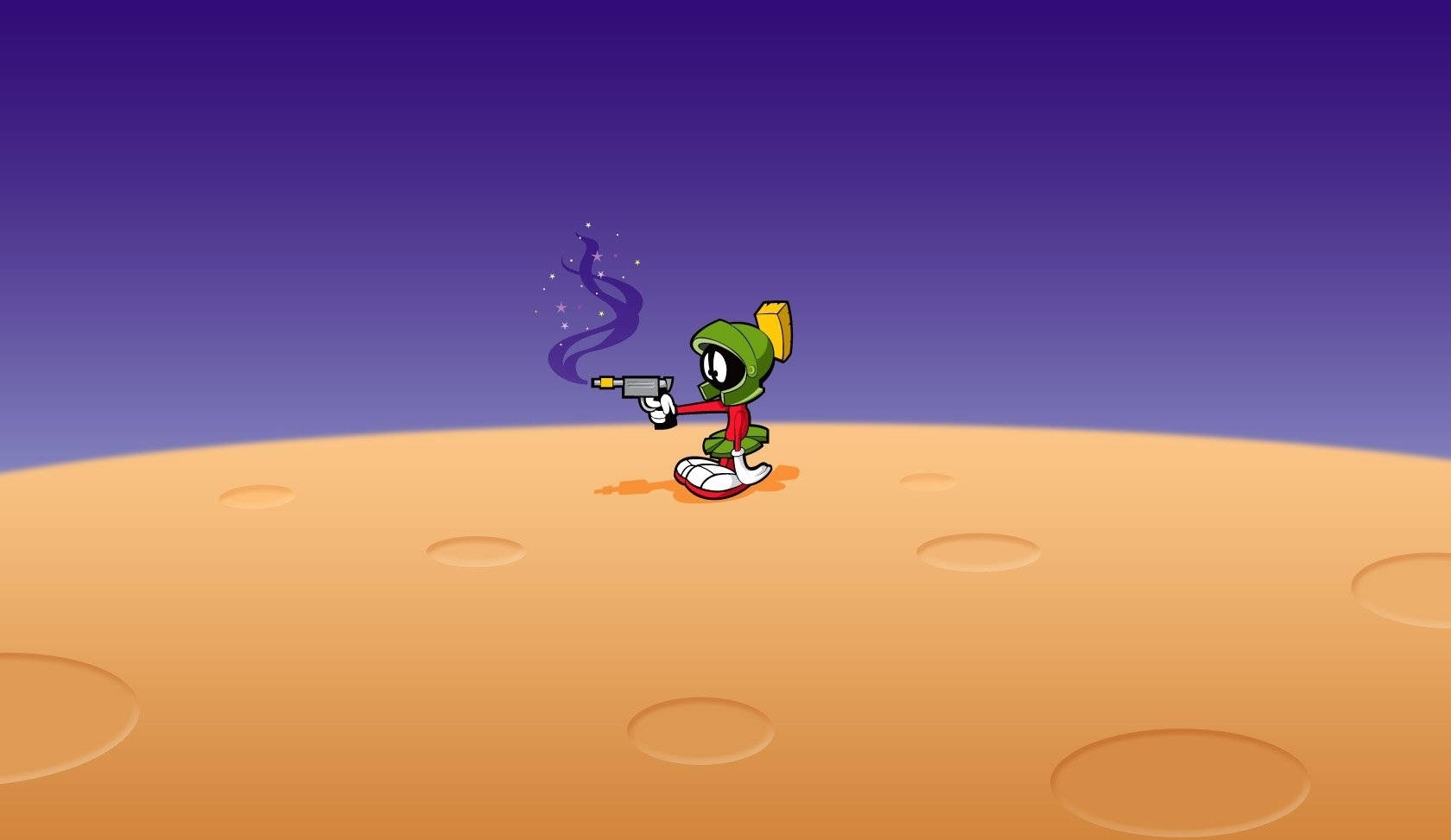 Caption: Marvin The Martian In All His Glory Wallpaper
