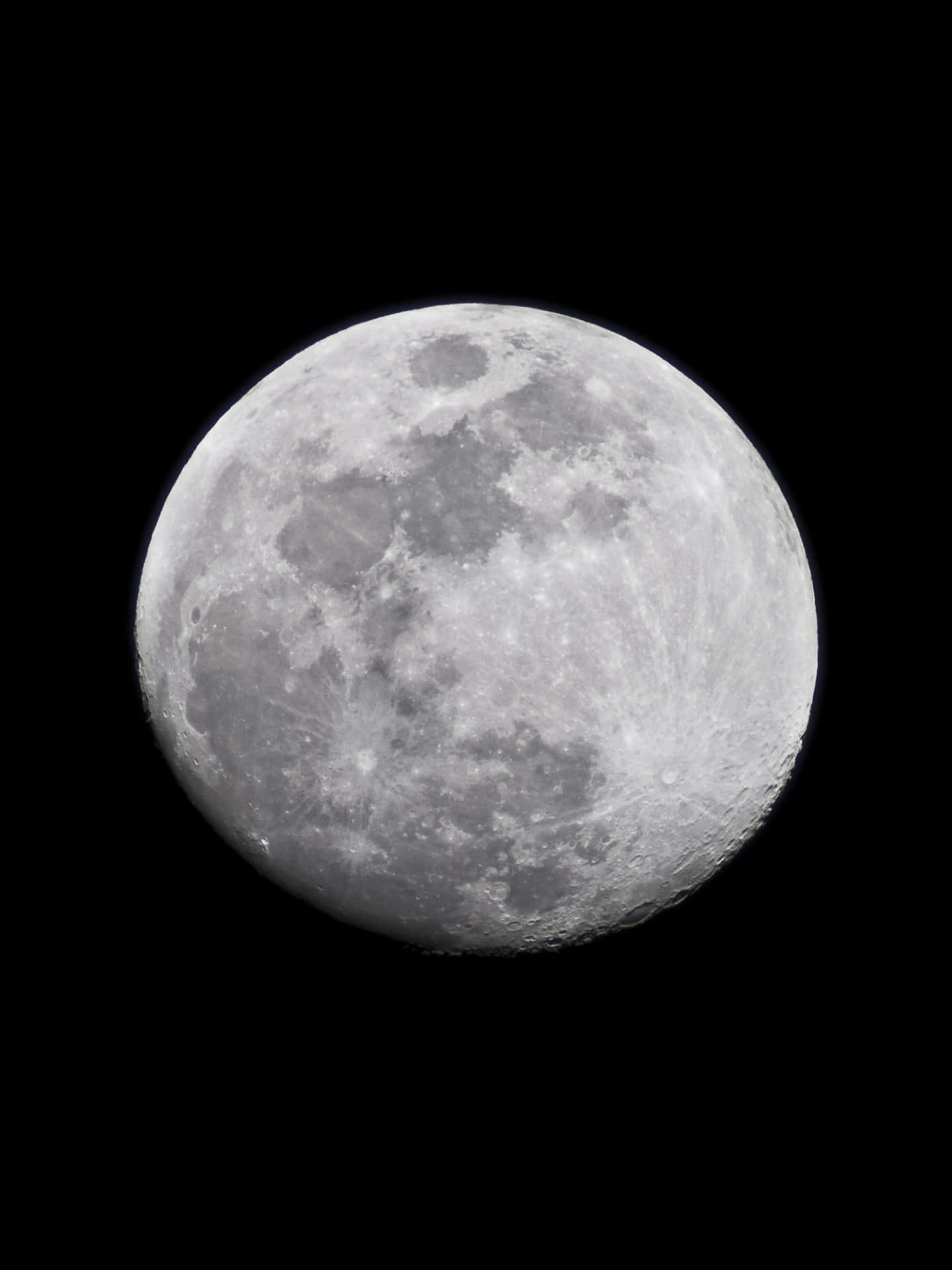 Caption: Mesmerizing Full Moon Illuminating The Night Sky