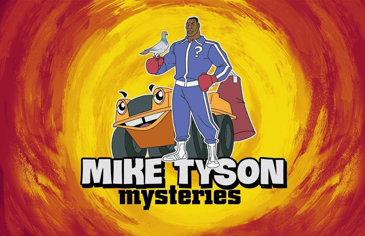 Caption: Mike Tyson And His Team In Mike Tyson Mysteries Series Wallpaper